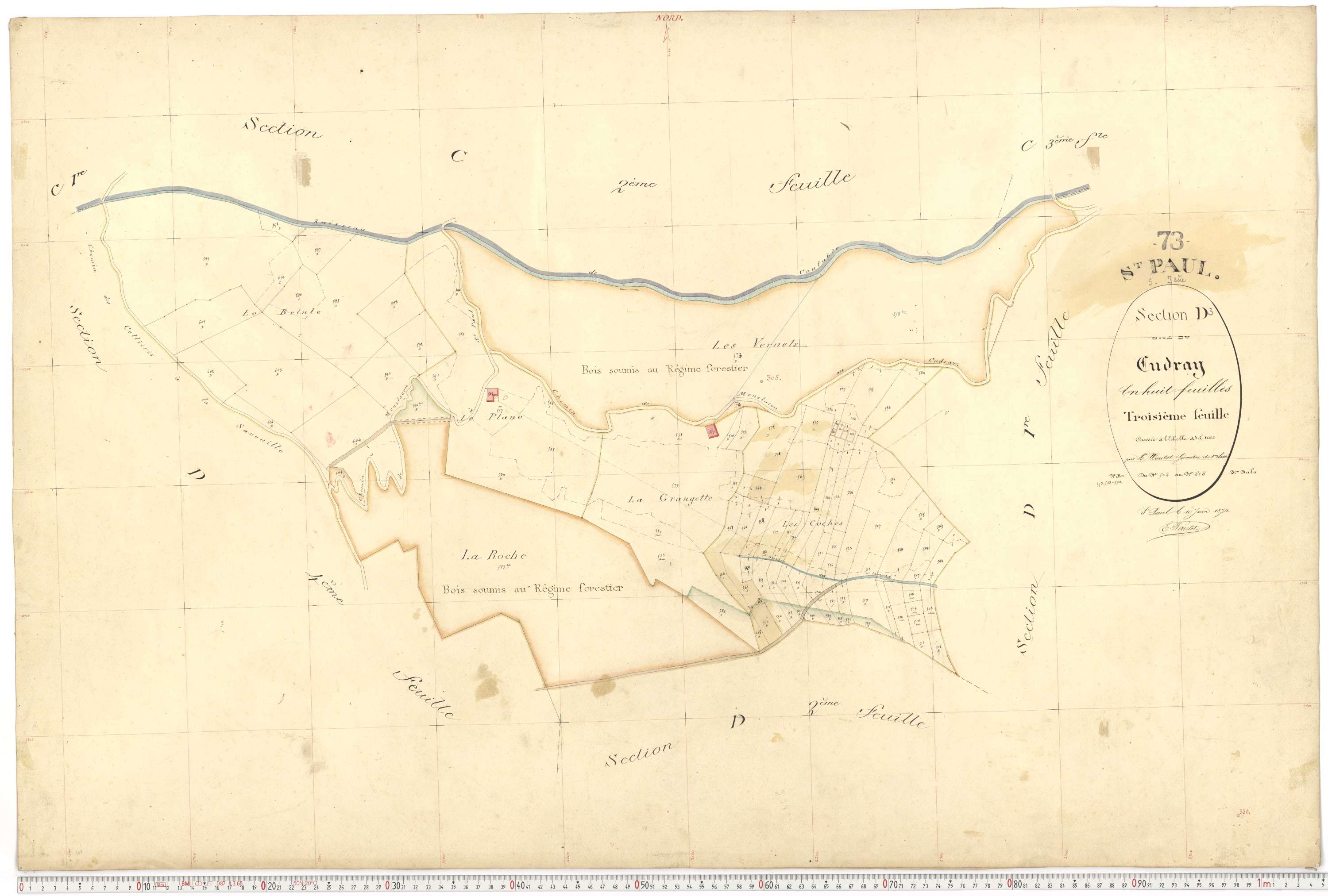 Saint-Paul-sur-Isère - Plans cadastraux du premier cadastre français.