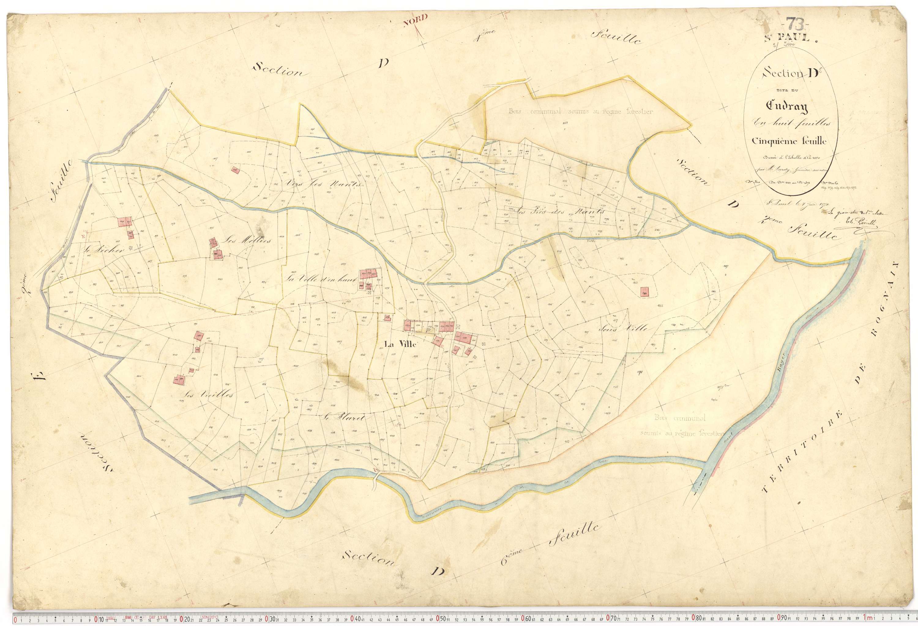 Saint-Paul-sur-Isère - Plans cadastraux du premier cadastre français.