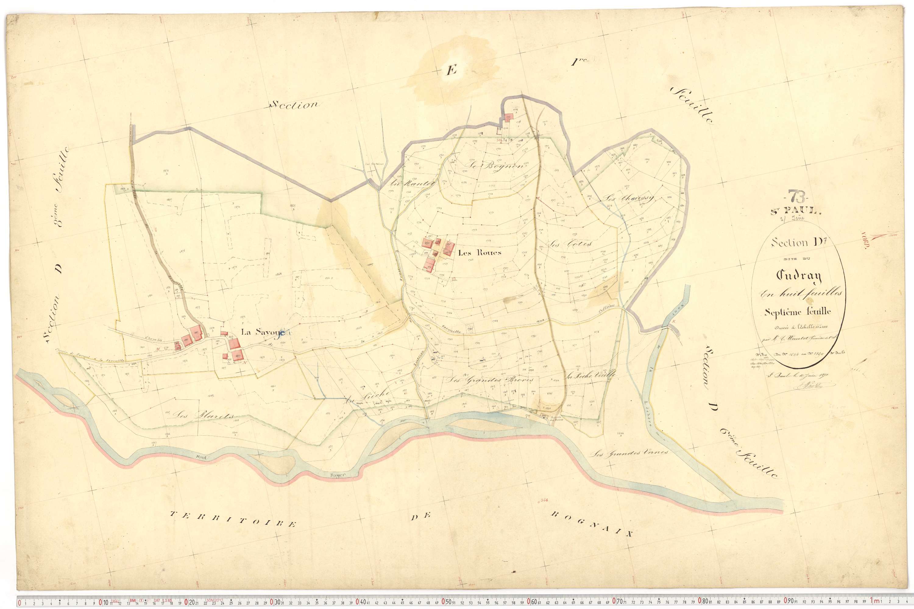 Saint-Paul-sur-Isère - Plans cadastraux du premier cadastre français.