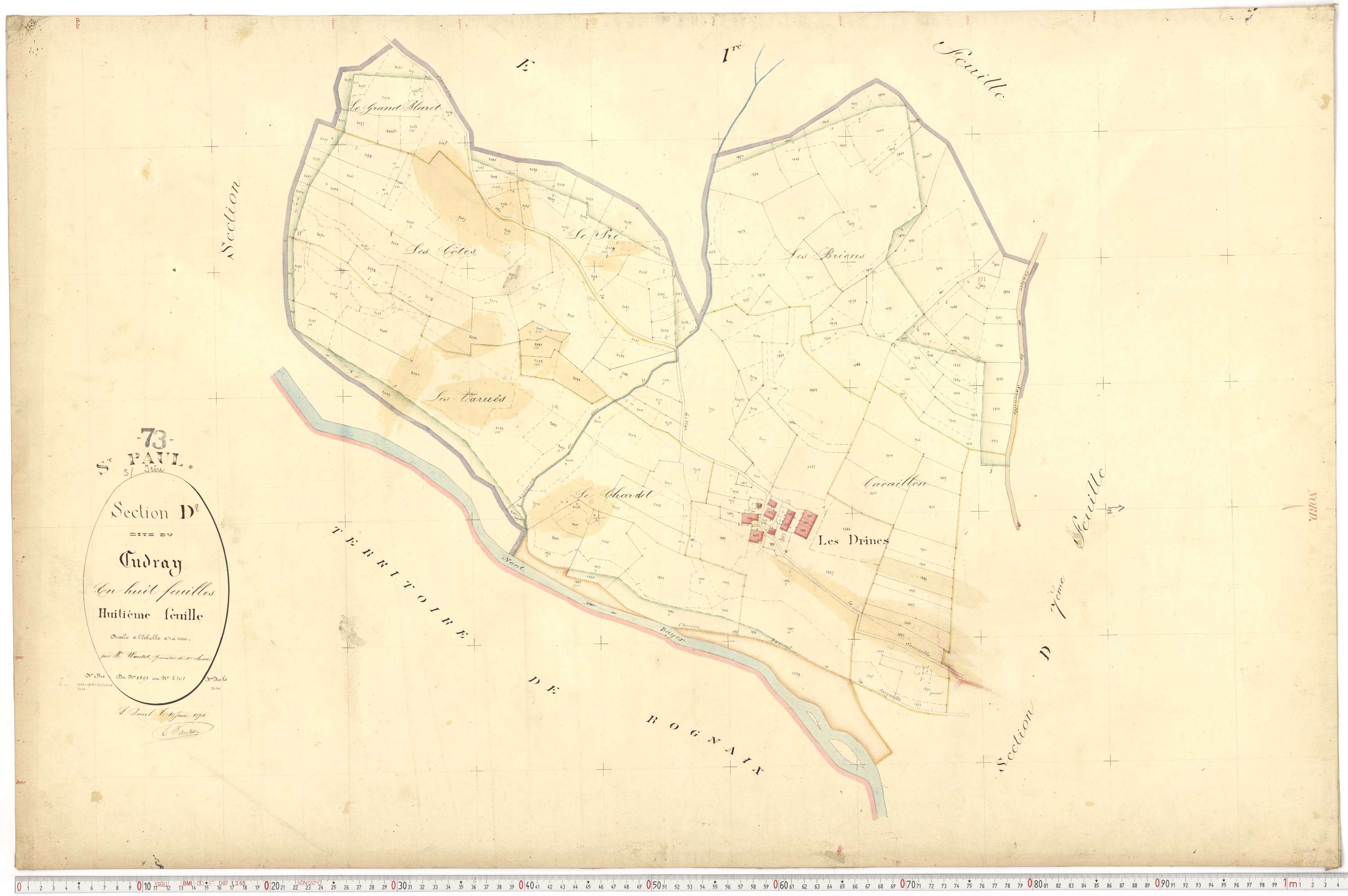 Saint-Paul-sur-Isère - Plans cadastraux du premier cadastre français.