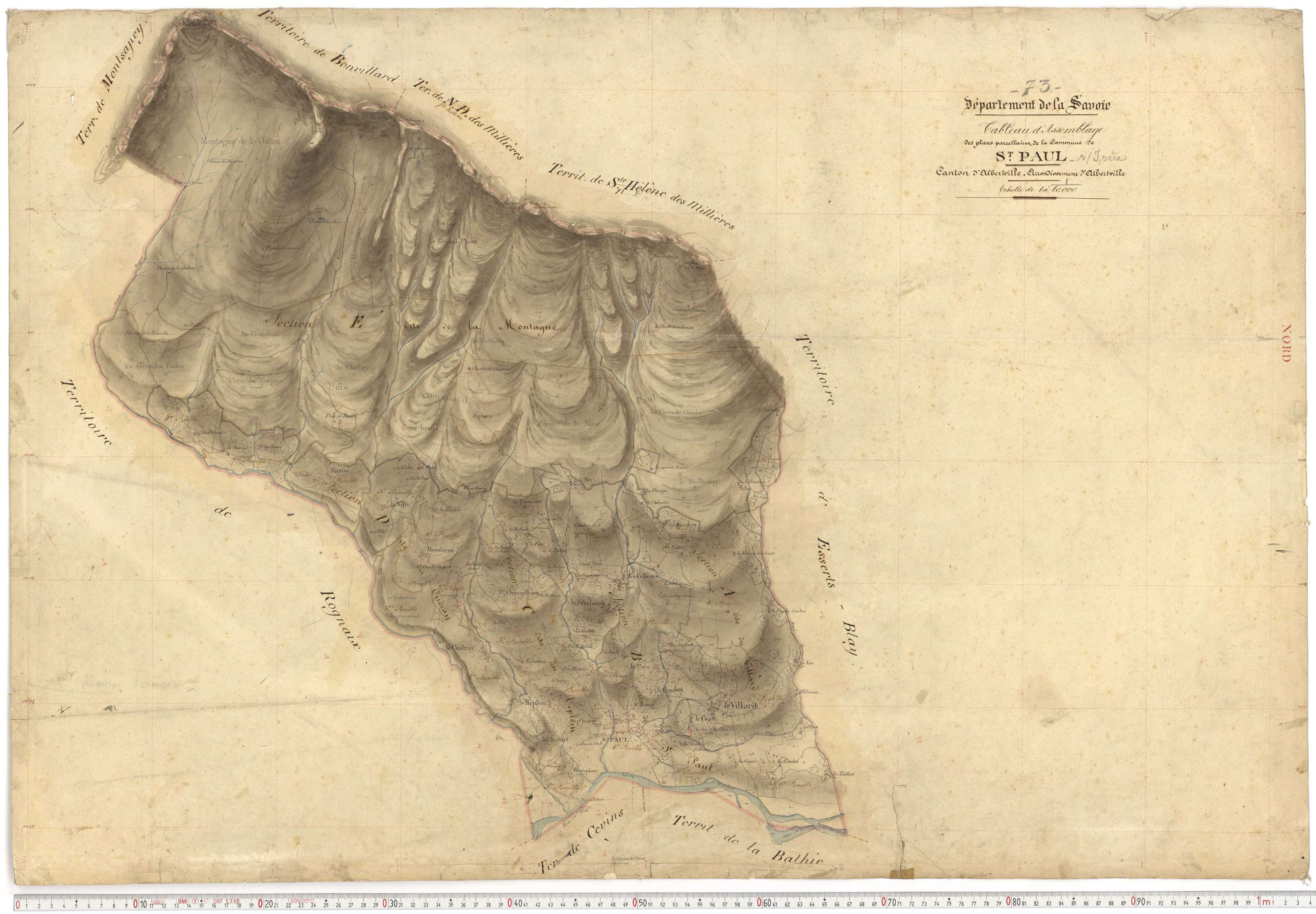 Saint-Paul-sur-Isère - Plans cadastraux du premier cadastre français.