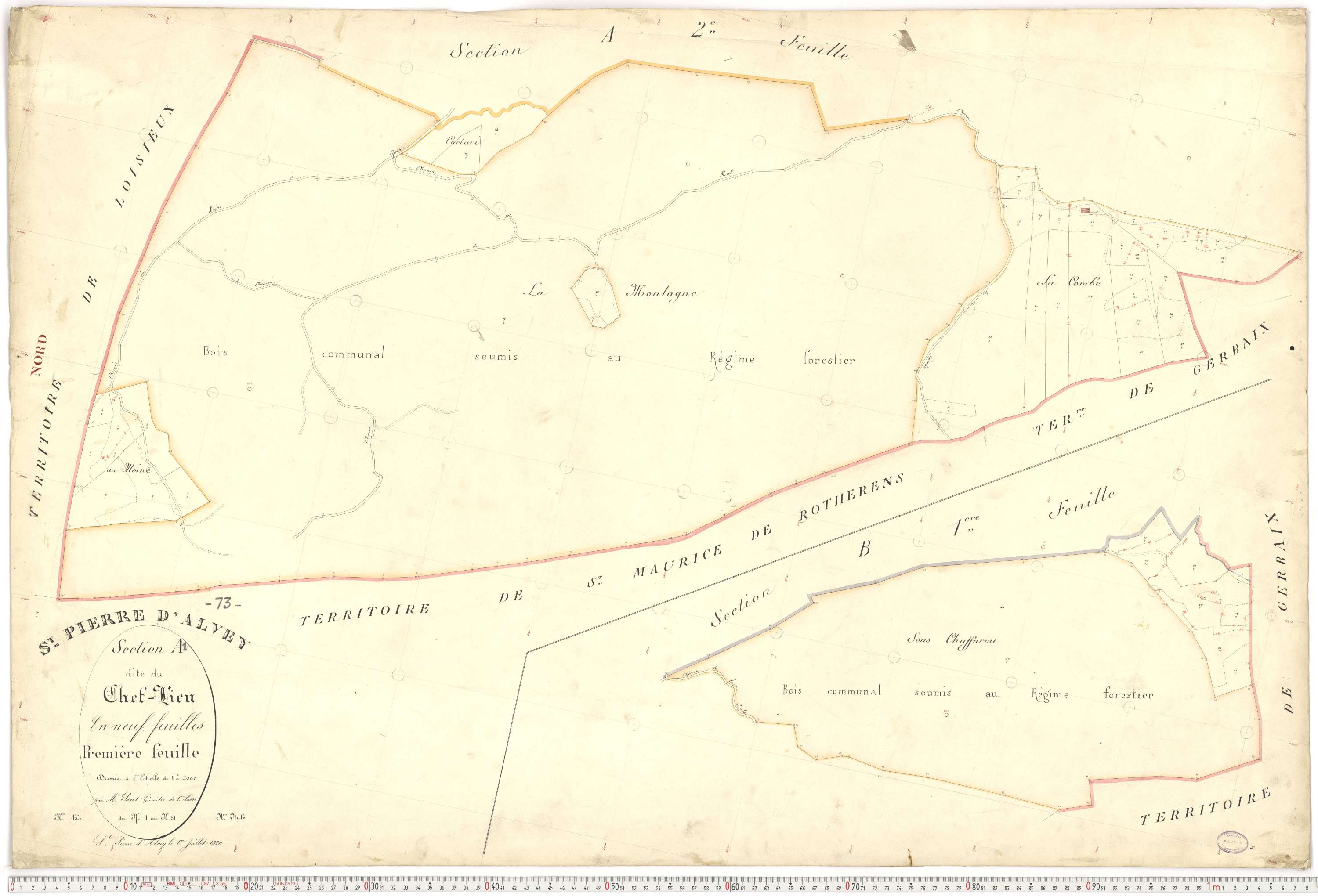 Saint-Pierre-d'Albigny - Plans cadastraux du premier cadastre français.