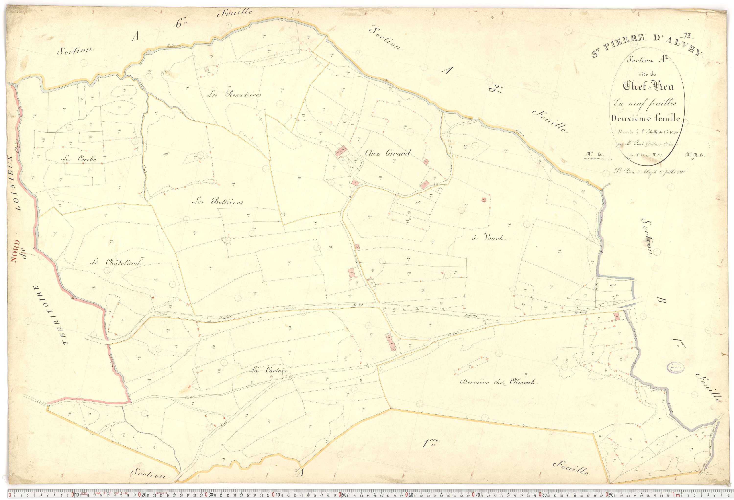 Saint-Pierre-d'Albigny - Plans cadastraux du premier cadastre français.