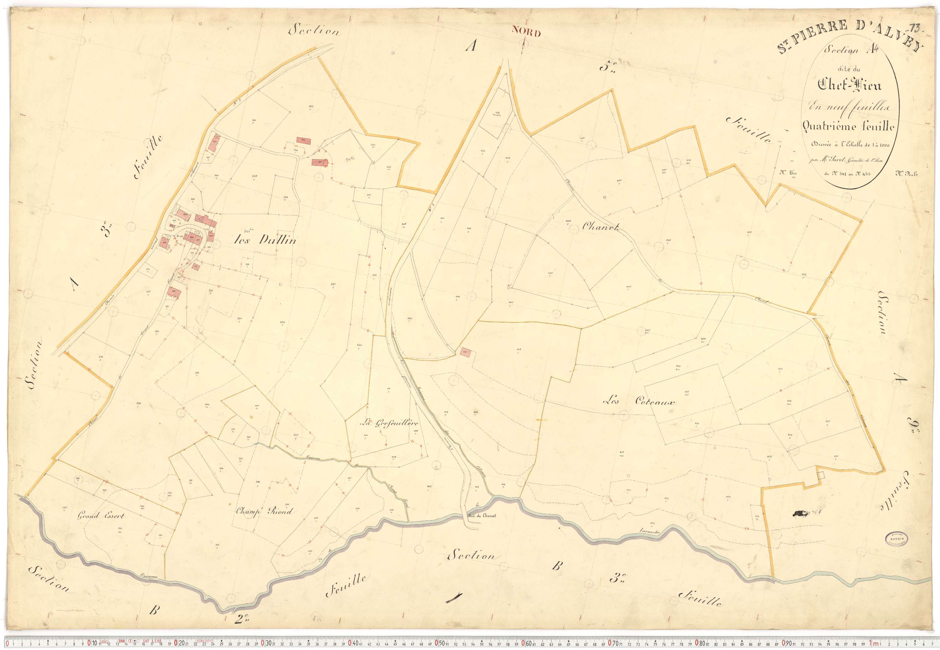 Saint-Pierre-d'Albigny - Plans cadastraux du premier cadastre français.