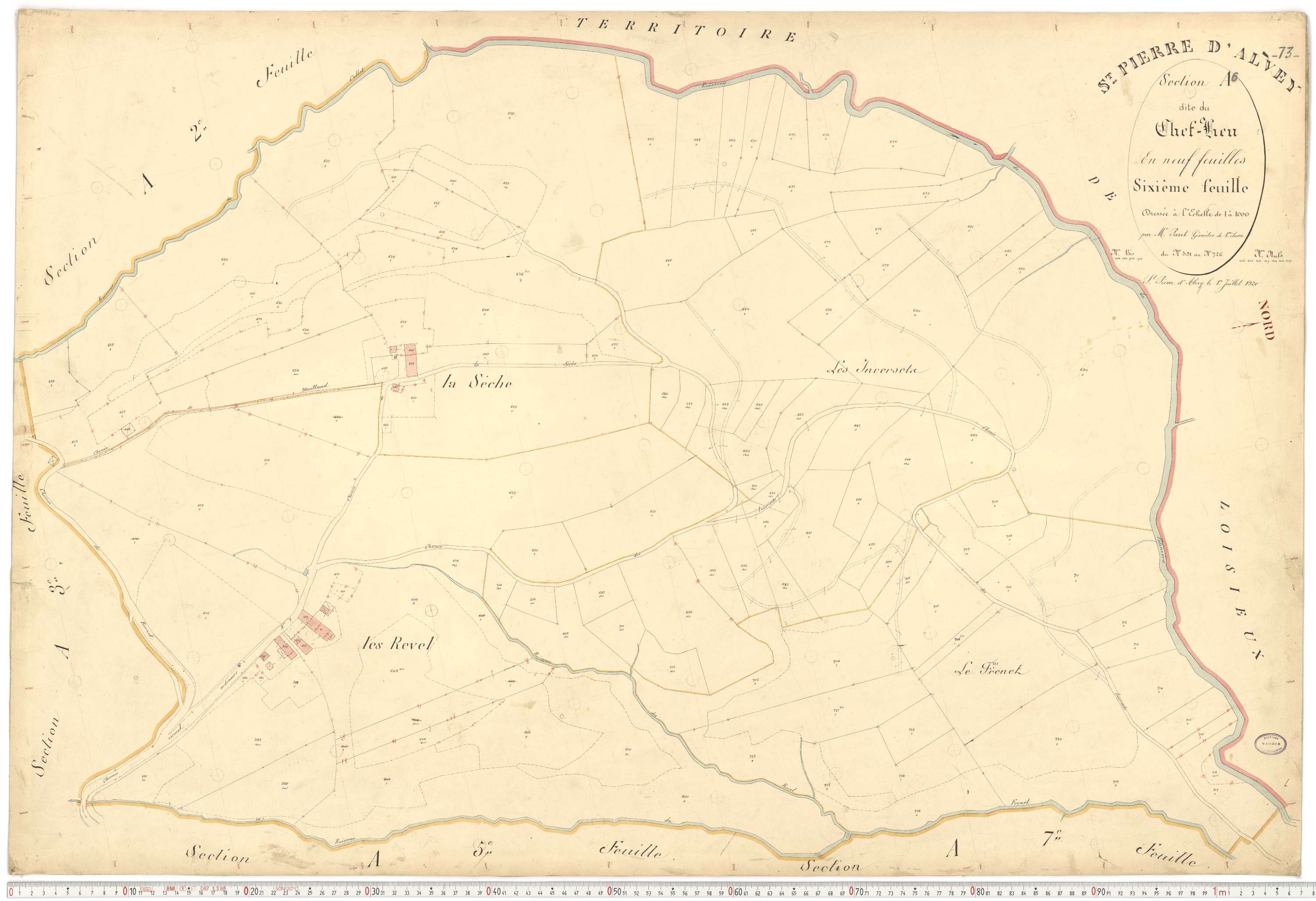 Saint-Pierre-d'Albigny - Plans cadastraux du premier cadastre français.