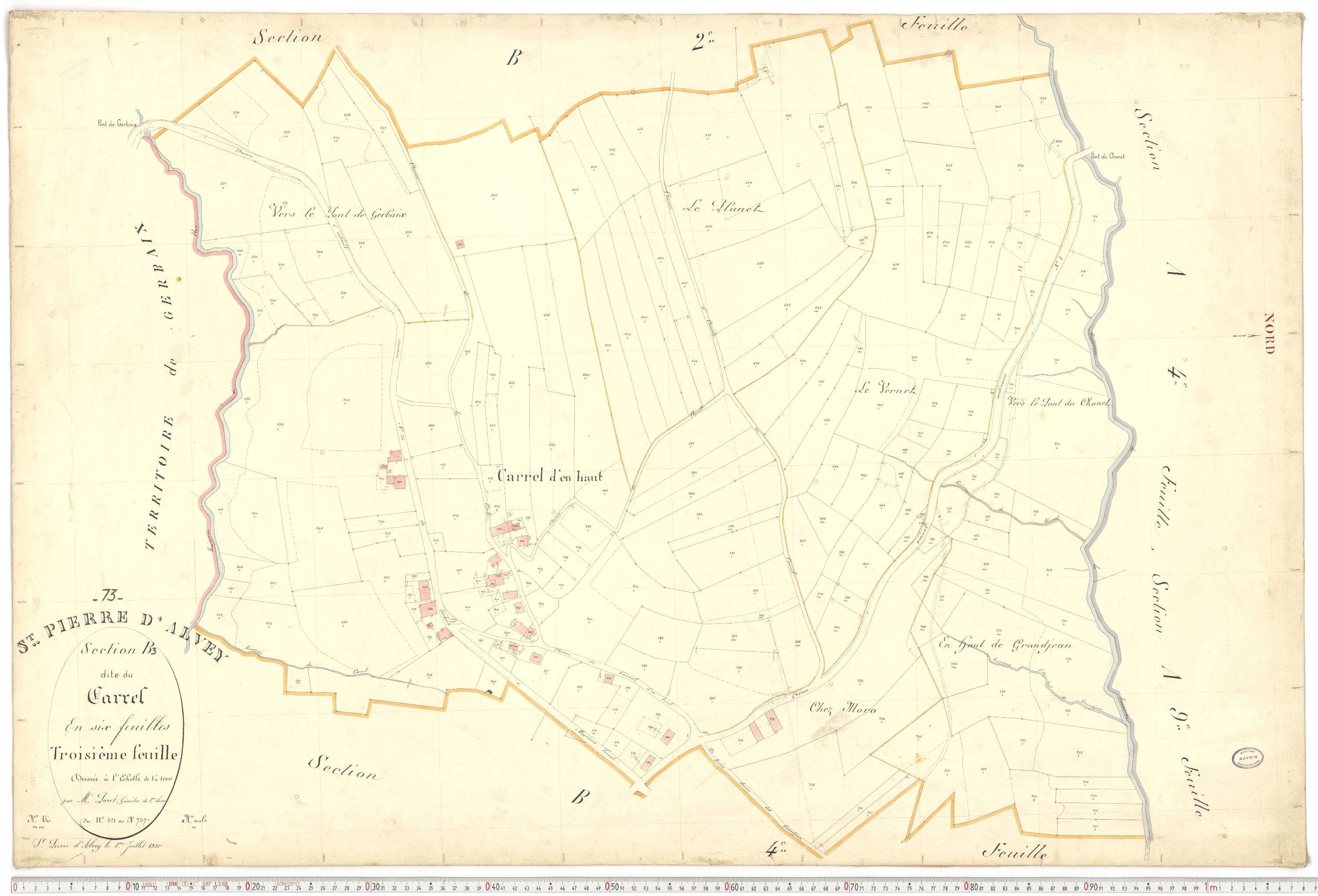 Saint-Pierre-d'Albigny - Plans cadastraux du premier cadastre français.