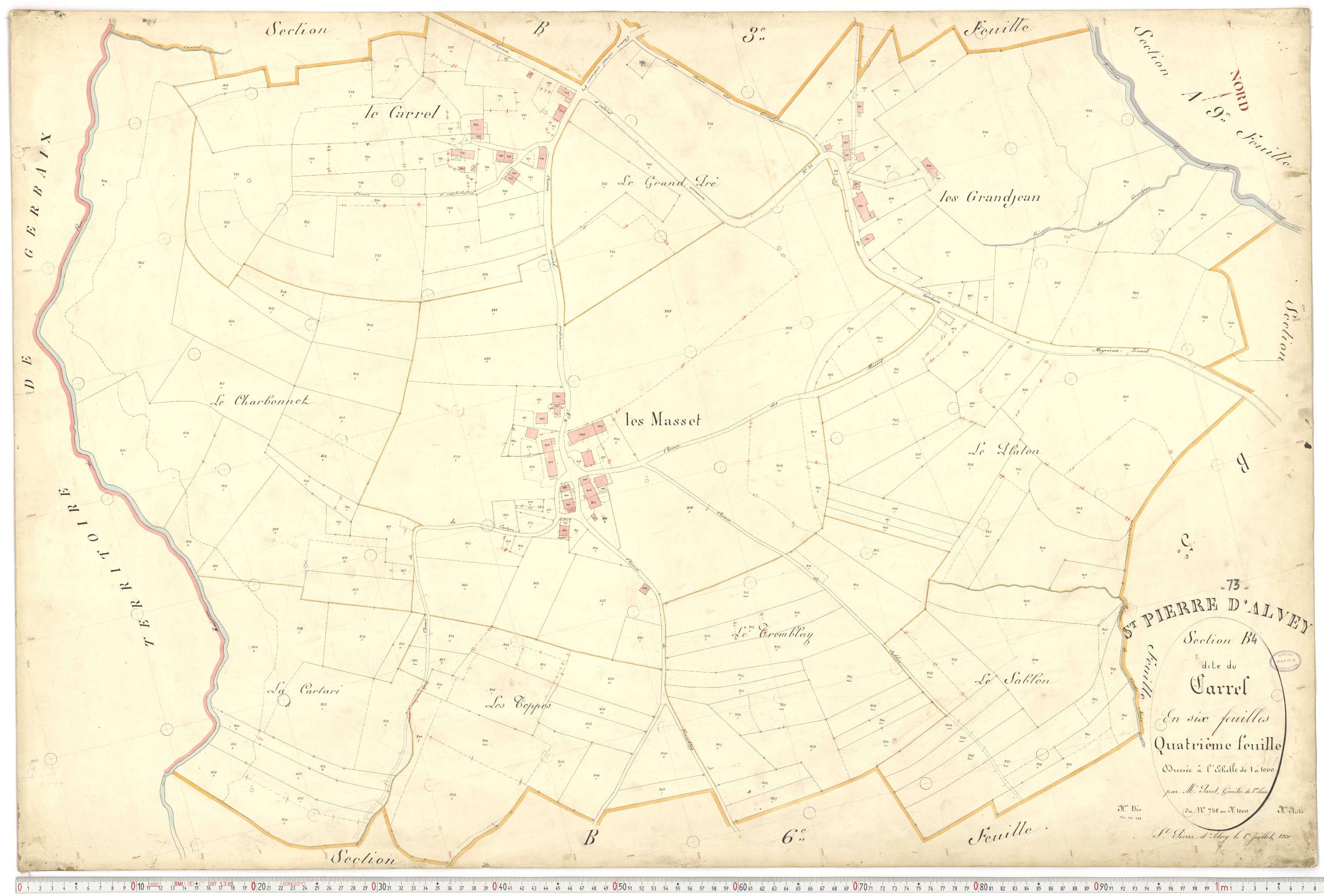 Saint-Pierre-d'Albigny - Plans cadastraux du premier cadastre français.
