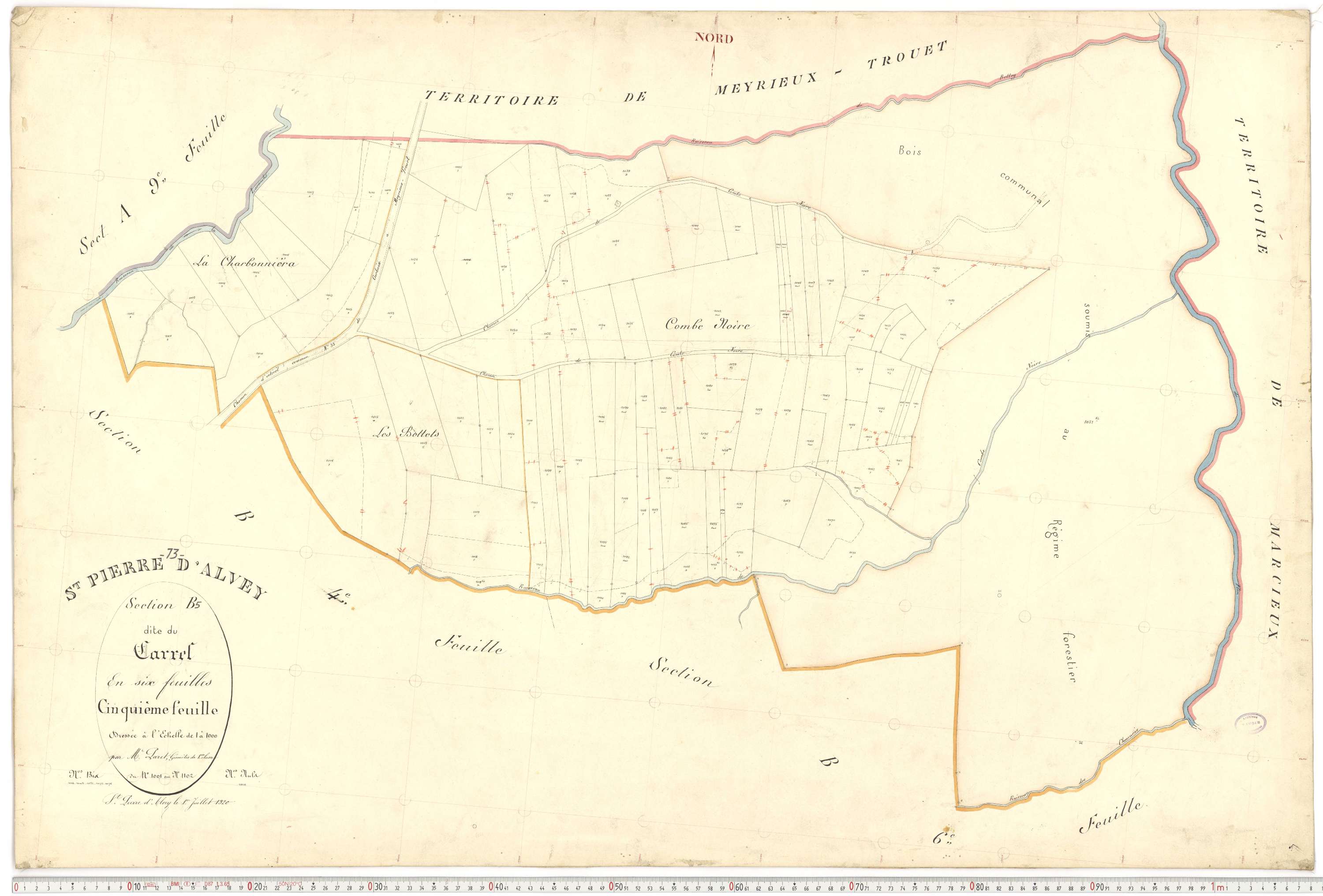 Saint-Pierre-d'Albigny - Plans cadastraux du premier cadastre français.