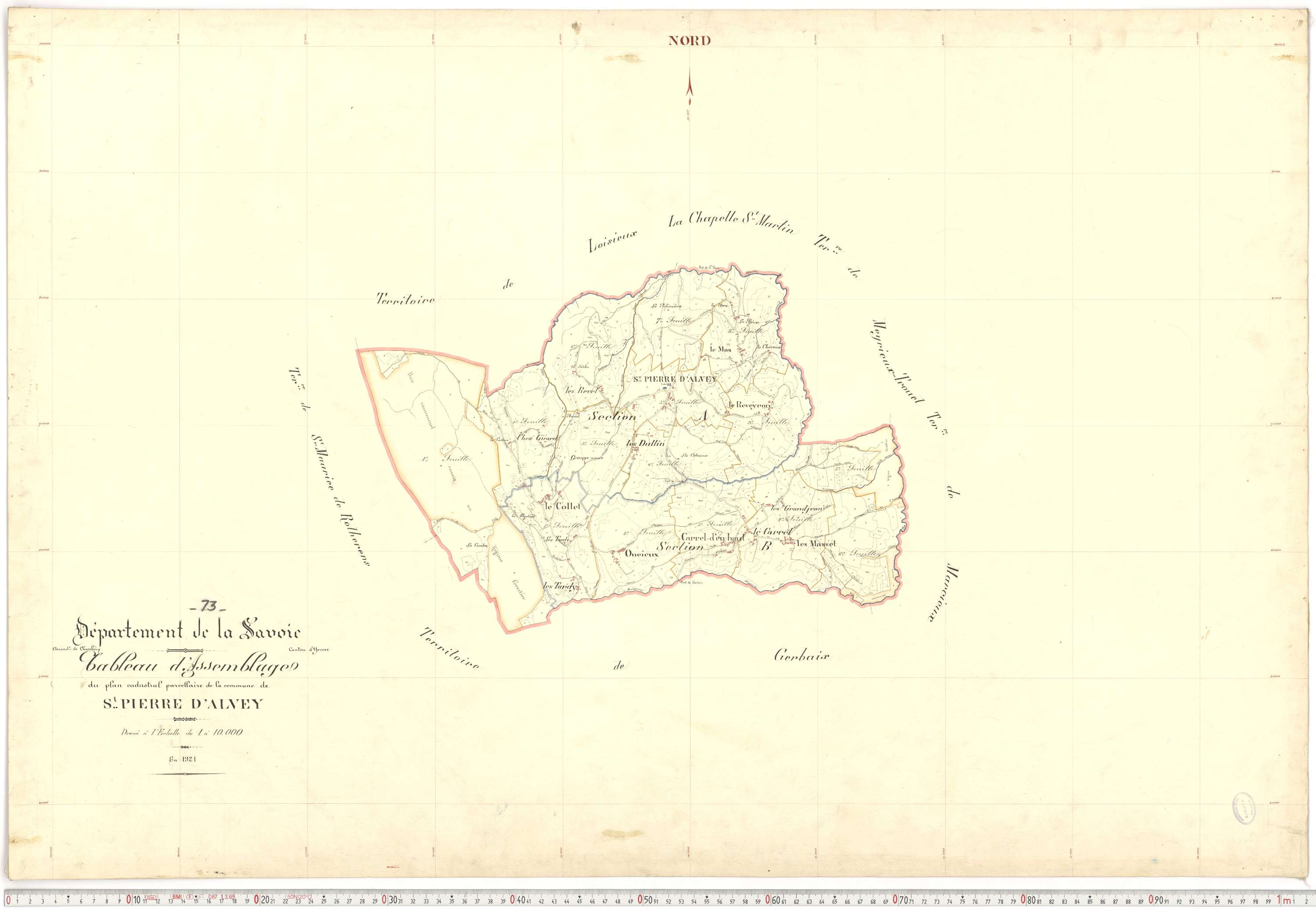Saint-Pierre-d'Albigny - Plans cadastraux du premier cadastre français.