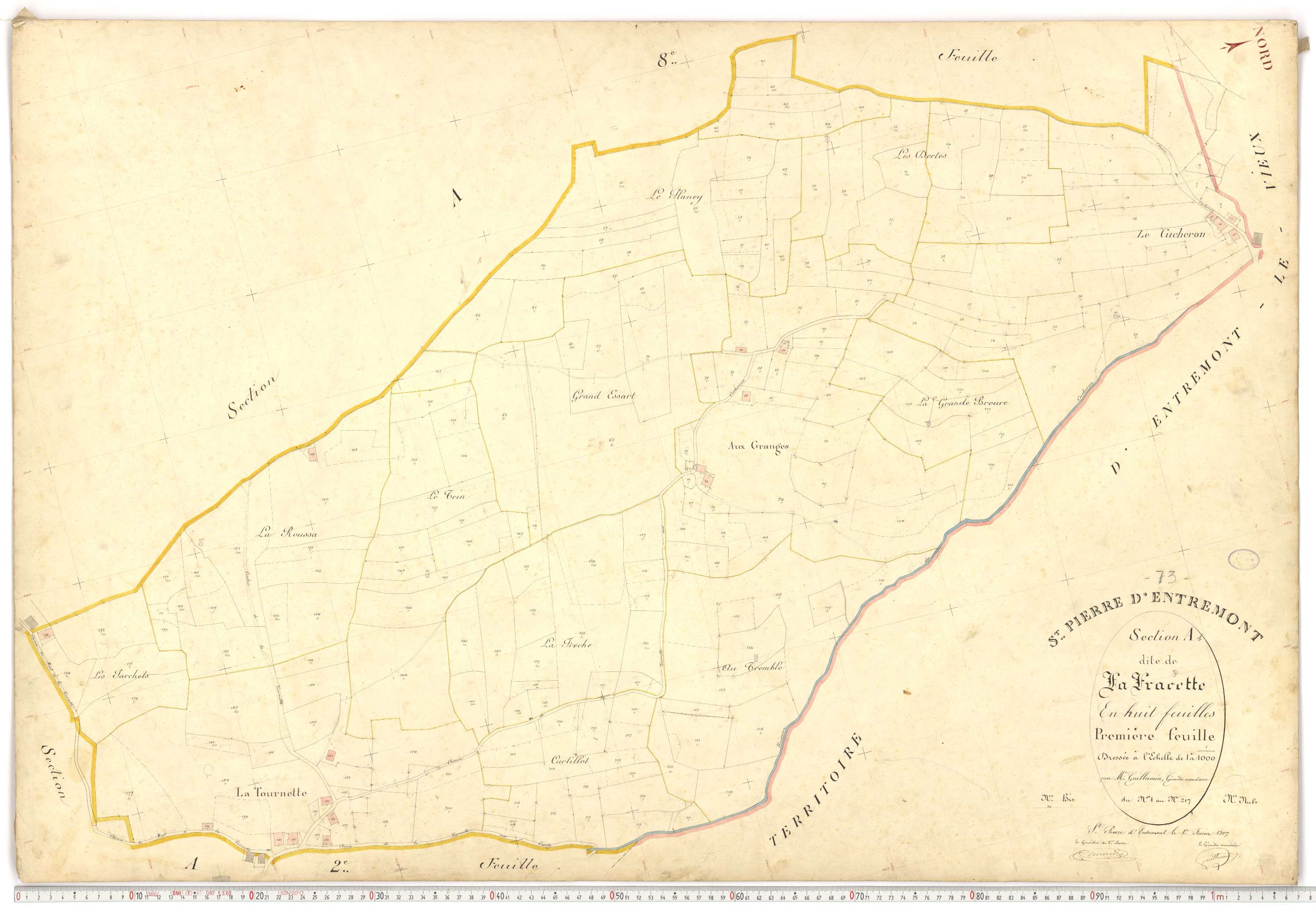 Saint-Pierre-d'Albigny - Plans cadastraux du premier cadastre français.