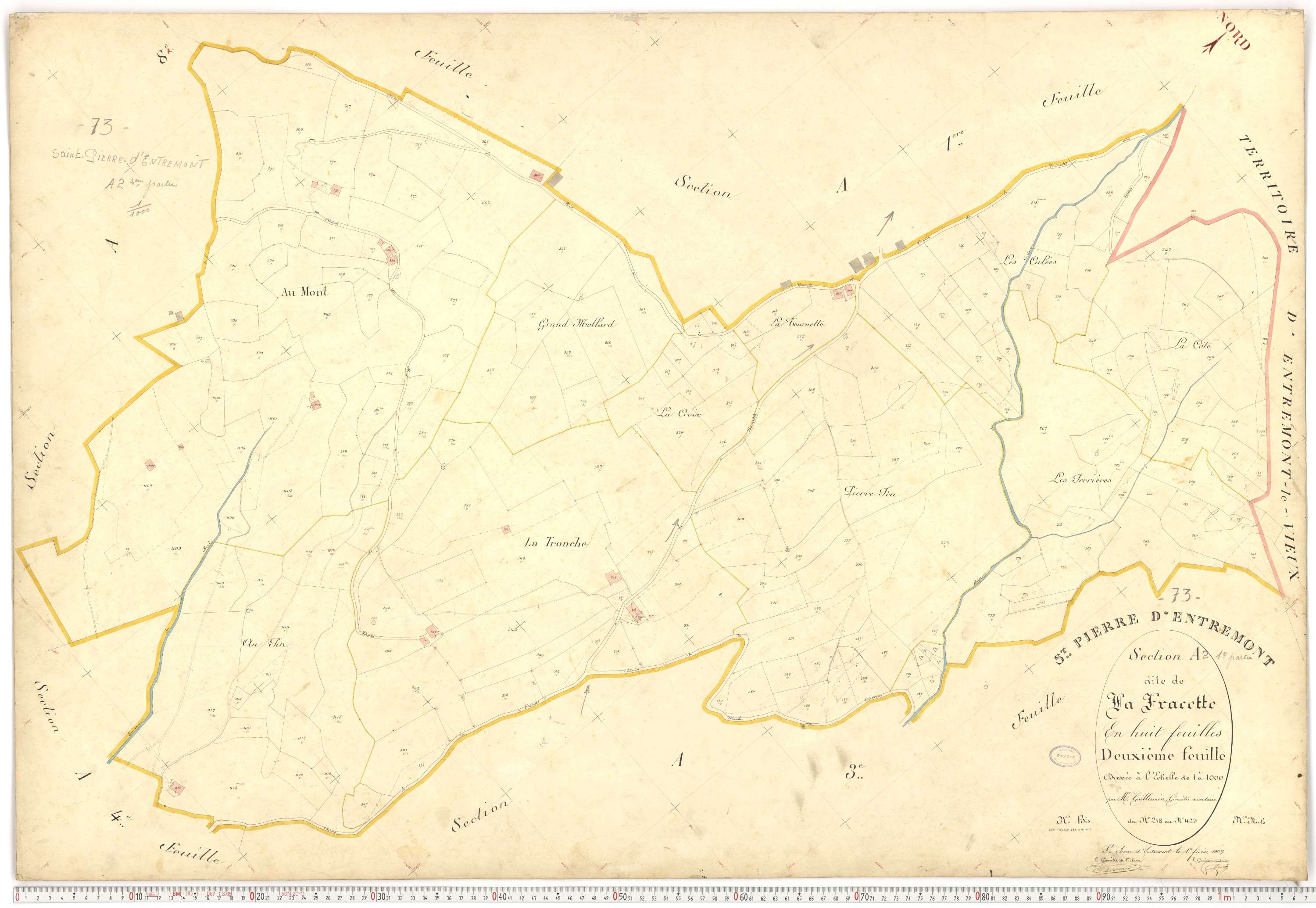 Saint-Pierre-d'Albigny - Plans cadastraux du premier cadastre français.