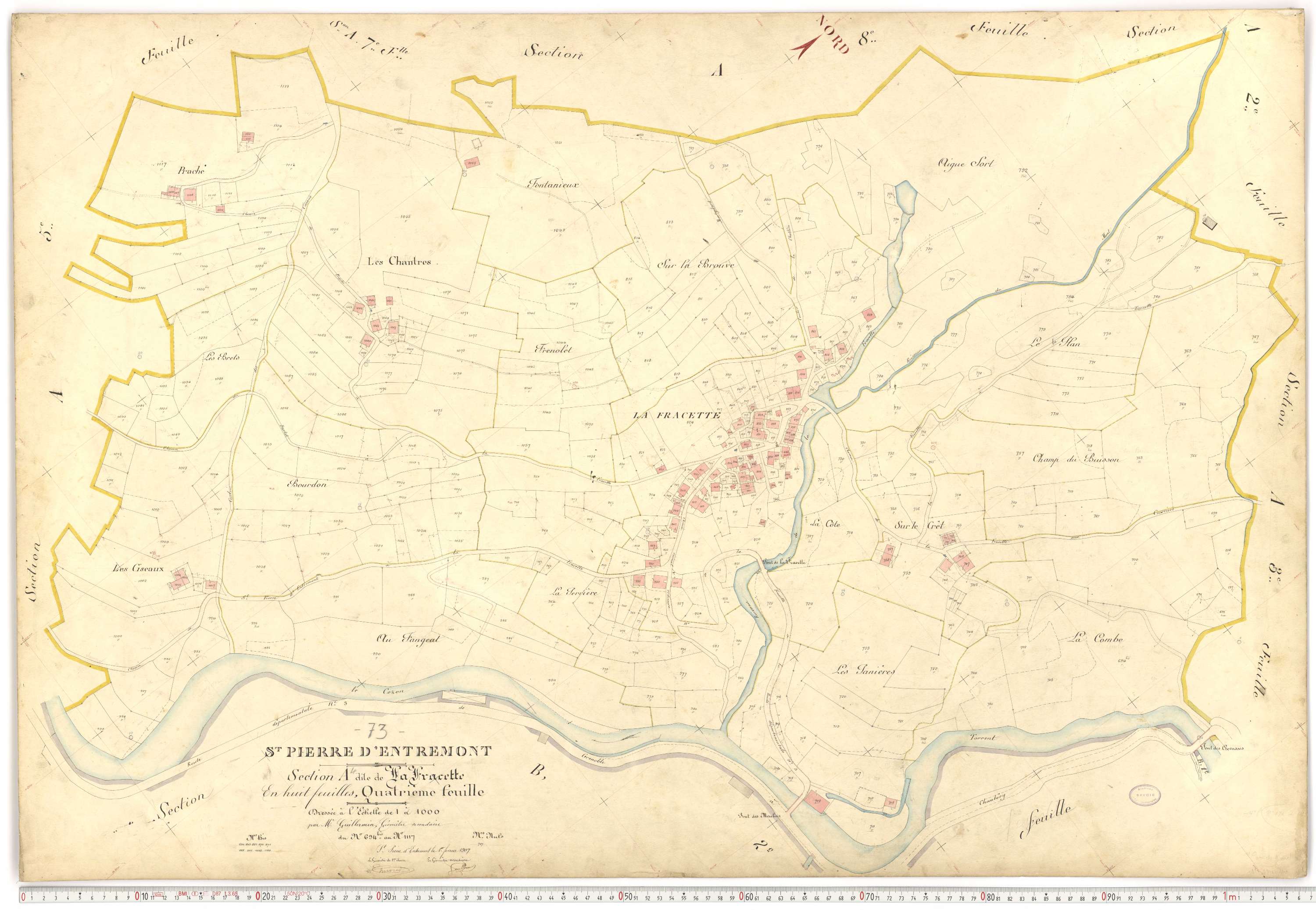 Saint-Pierre-d'Albigny - Plans cadastraux du premier cadastre français.