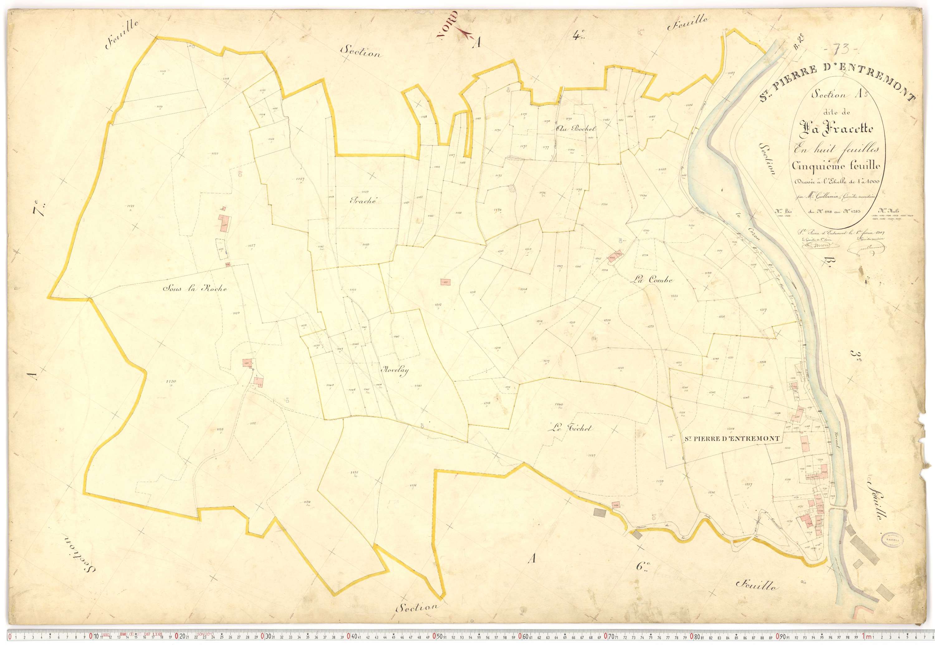 Saint-Pierre-d'Albigny - Plans cadastraux du premier cadastre français.