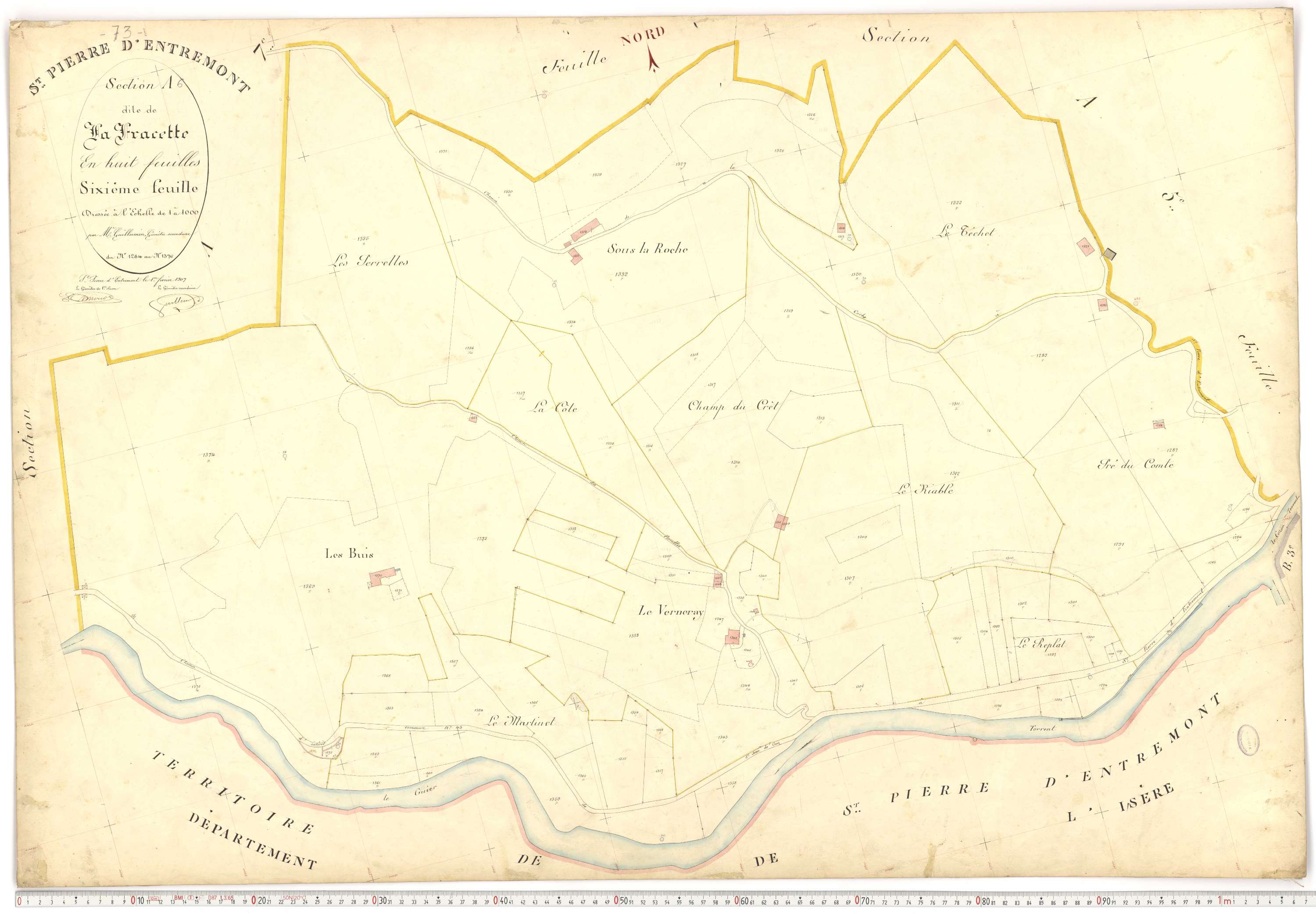 Saint-Pierre-d'Albigny - Plans cadastraux du premier cadastre français.