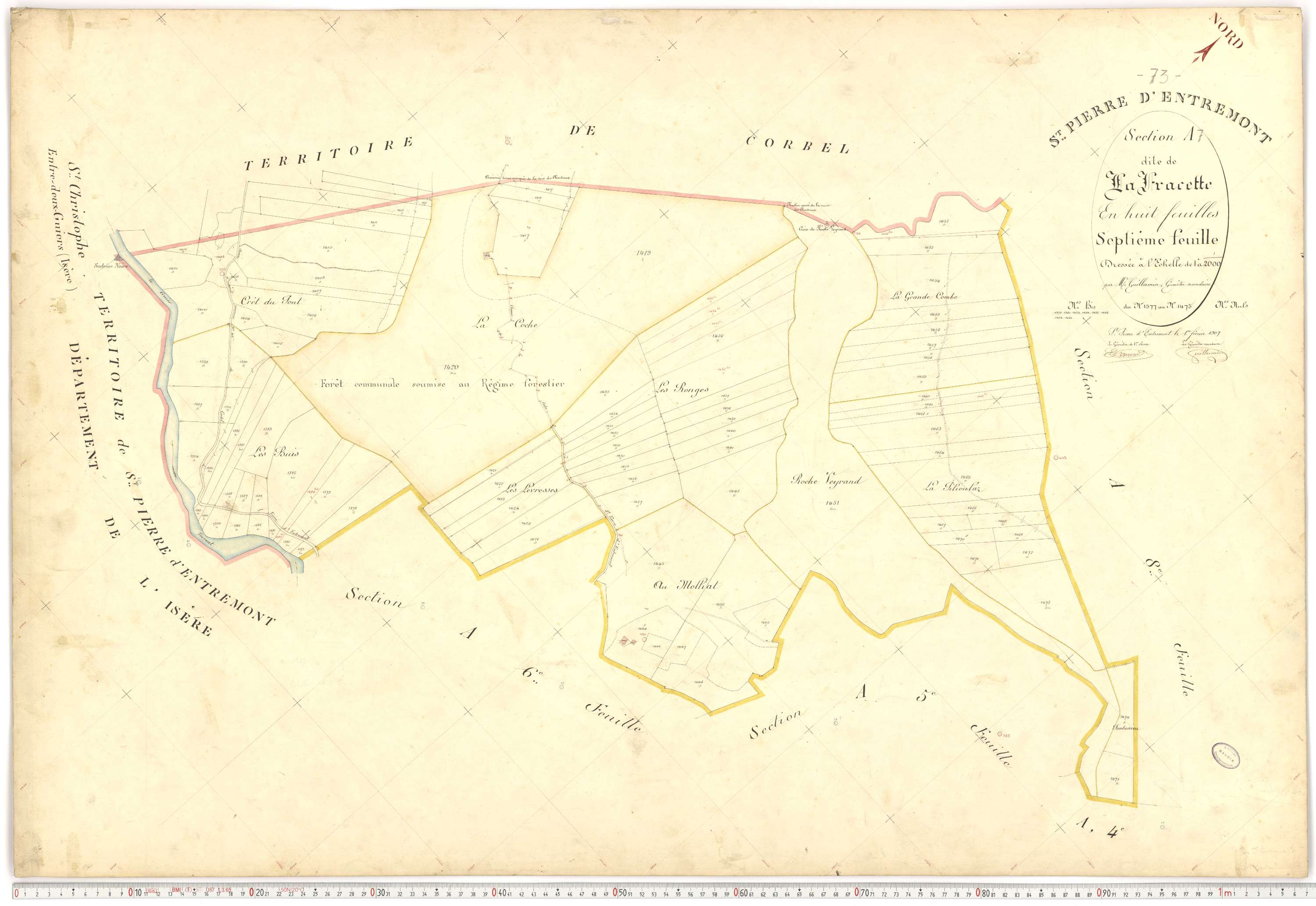 Saint-Pierre-d'Albigny - Plans cadastraux du premier cadastre français.