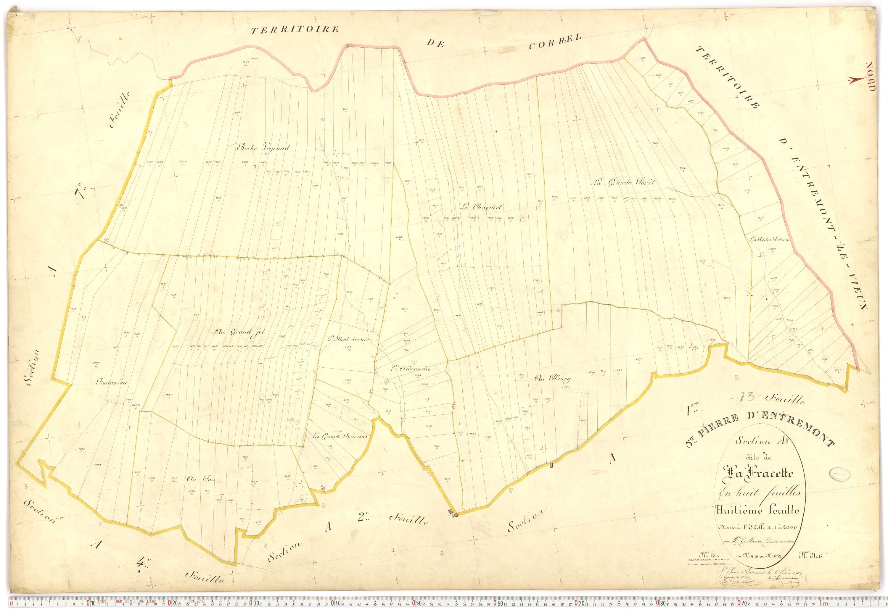 Saint-Pierre-d'Albigny - Plans cadastraux du premier cadastre français.