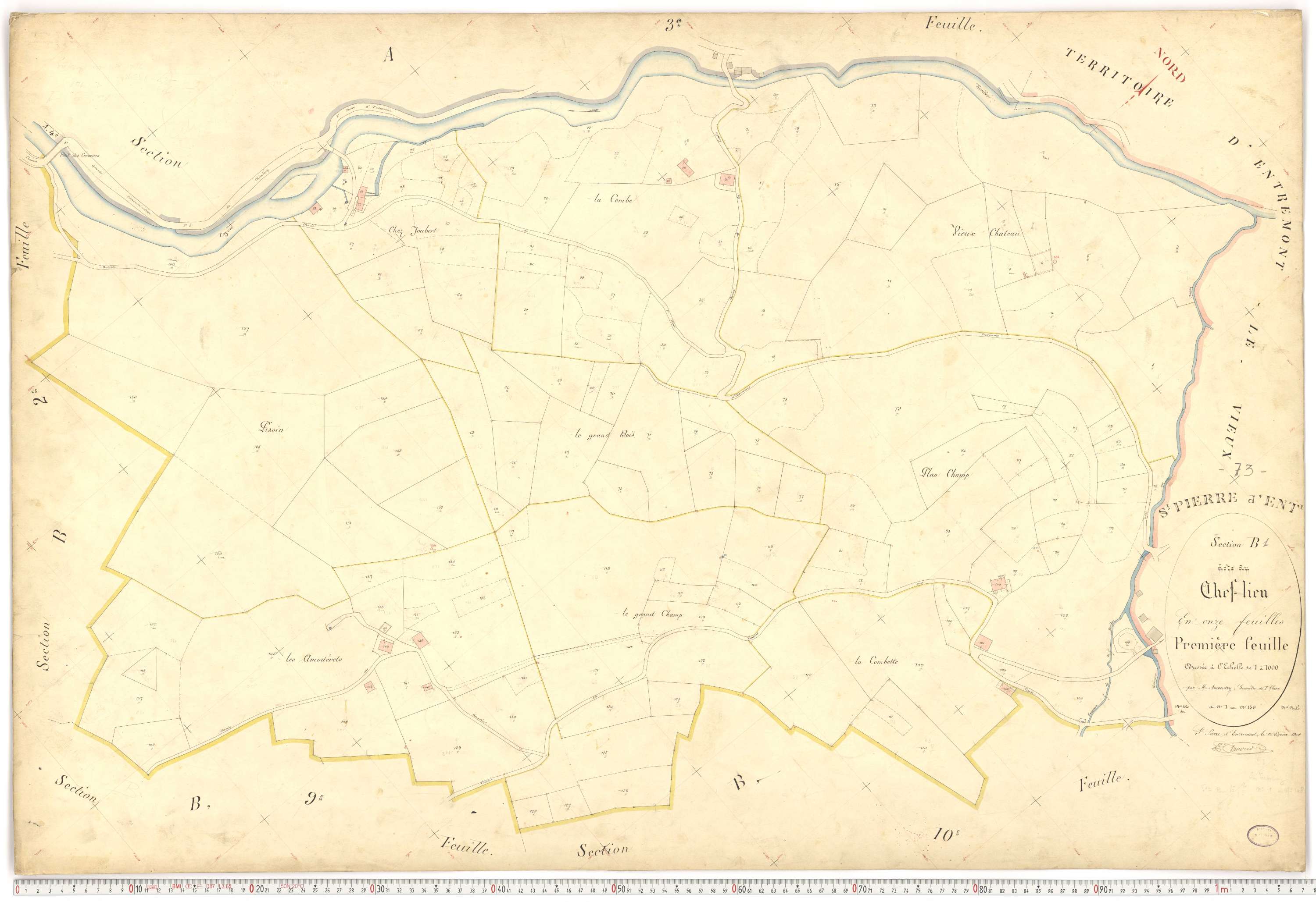 Saint-Pierre-d'Albigny - Plans cadastraux du premier cadastre français.