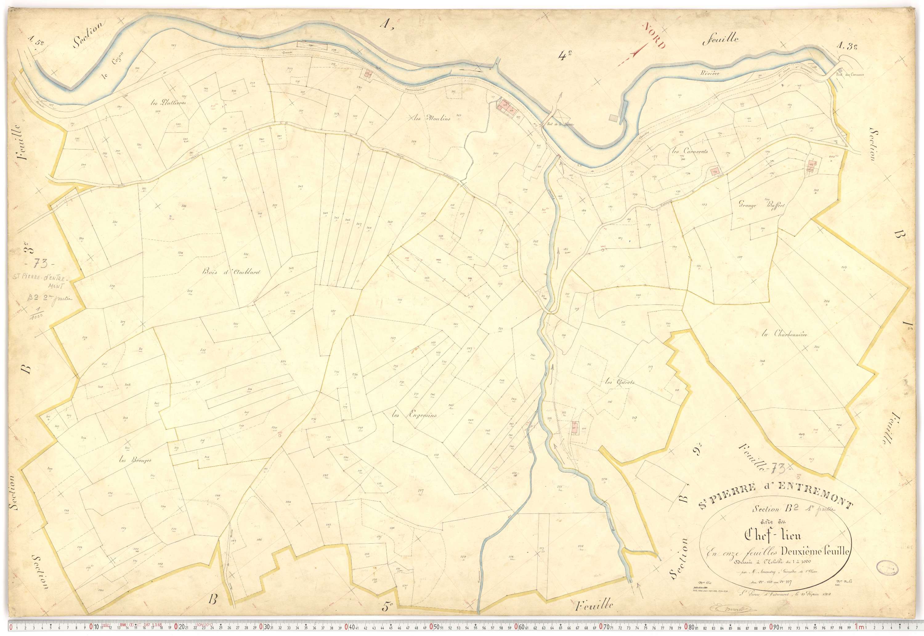 Saint-Pierre-d'Albigny - Plans cadastraux du premier cadastre français.