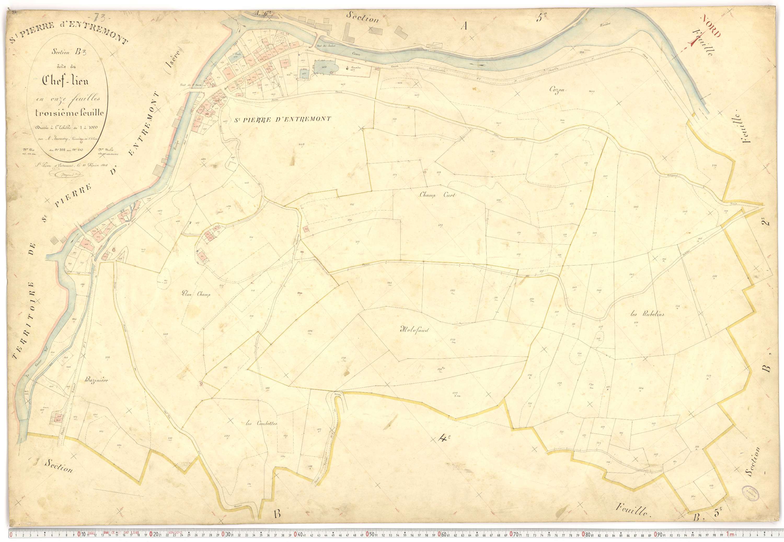 Saint-Pierre-d'Albigny - Plans cadastraux du premier cadastre français.