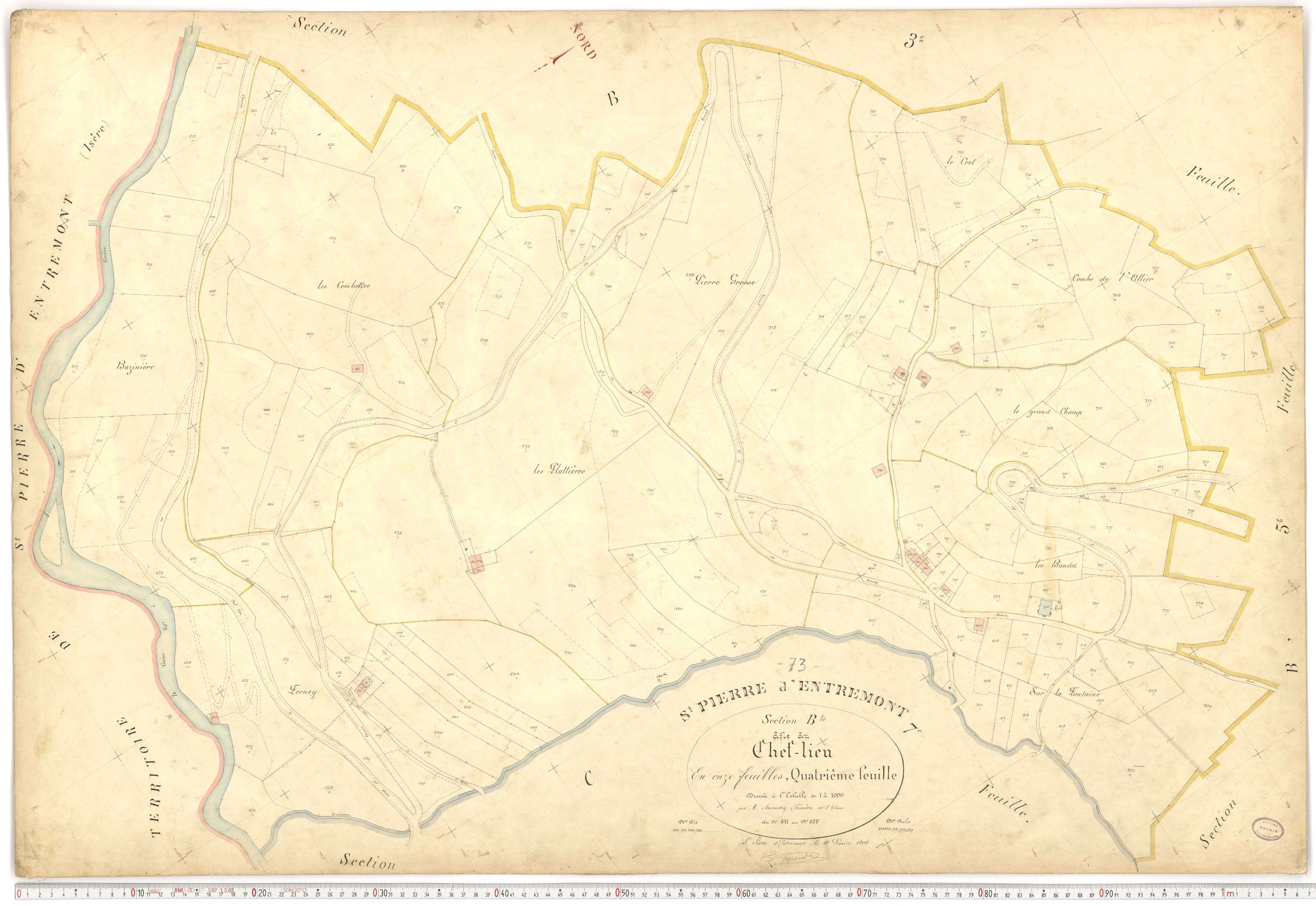 Saint-Pierre-d'Albigny - Plans cadastraux du premier cadastre français.