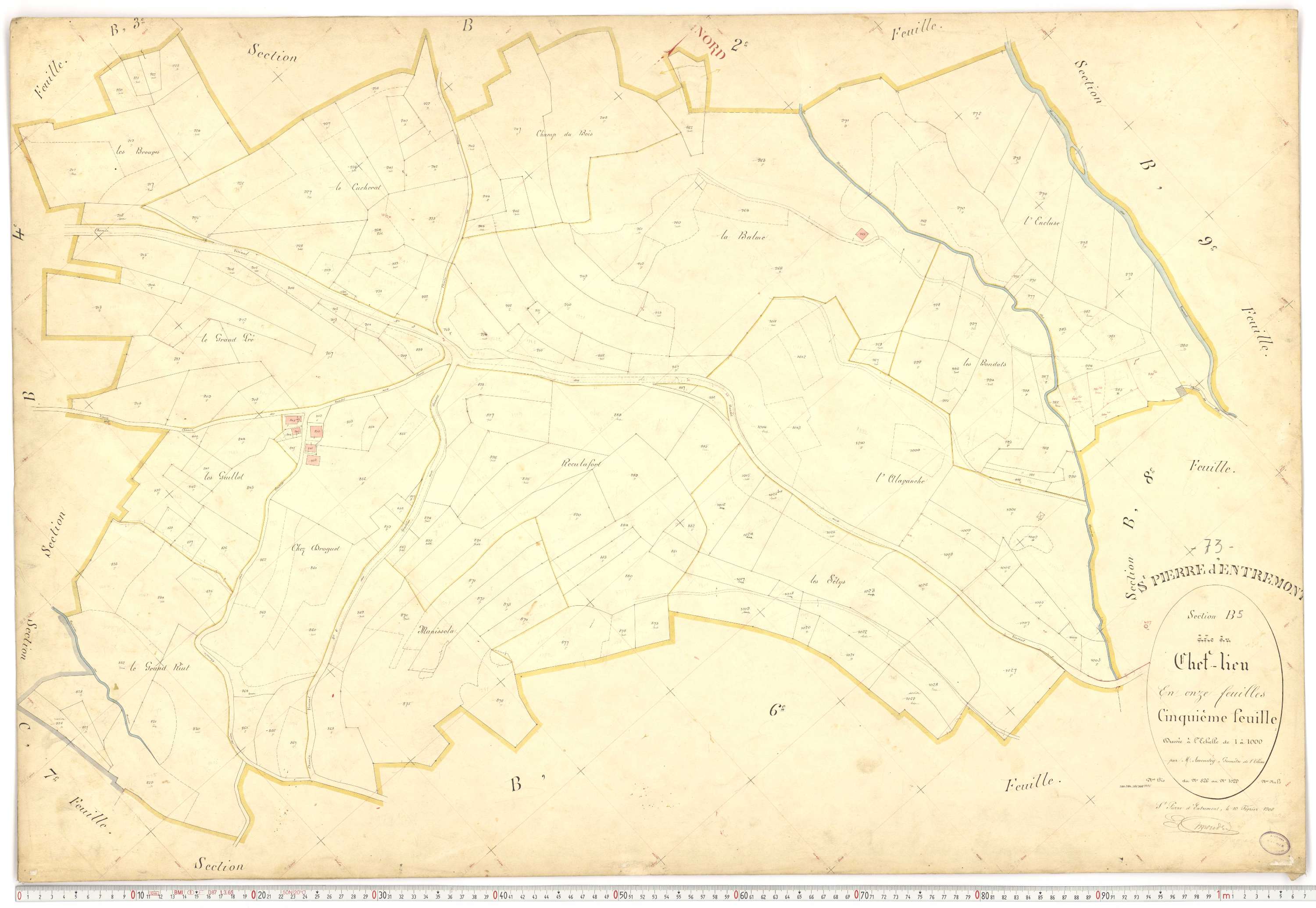Saint-Pierre-d'Albigny - Plans cadastraux du premier cadastre français.