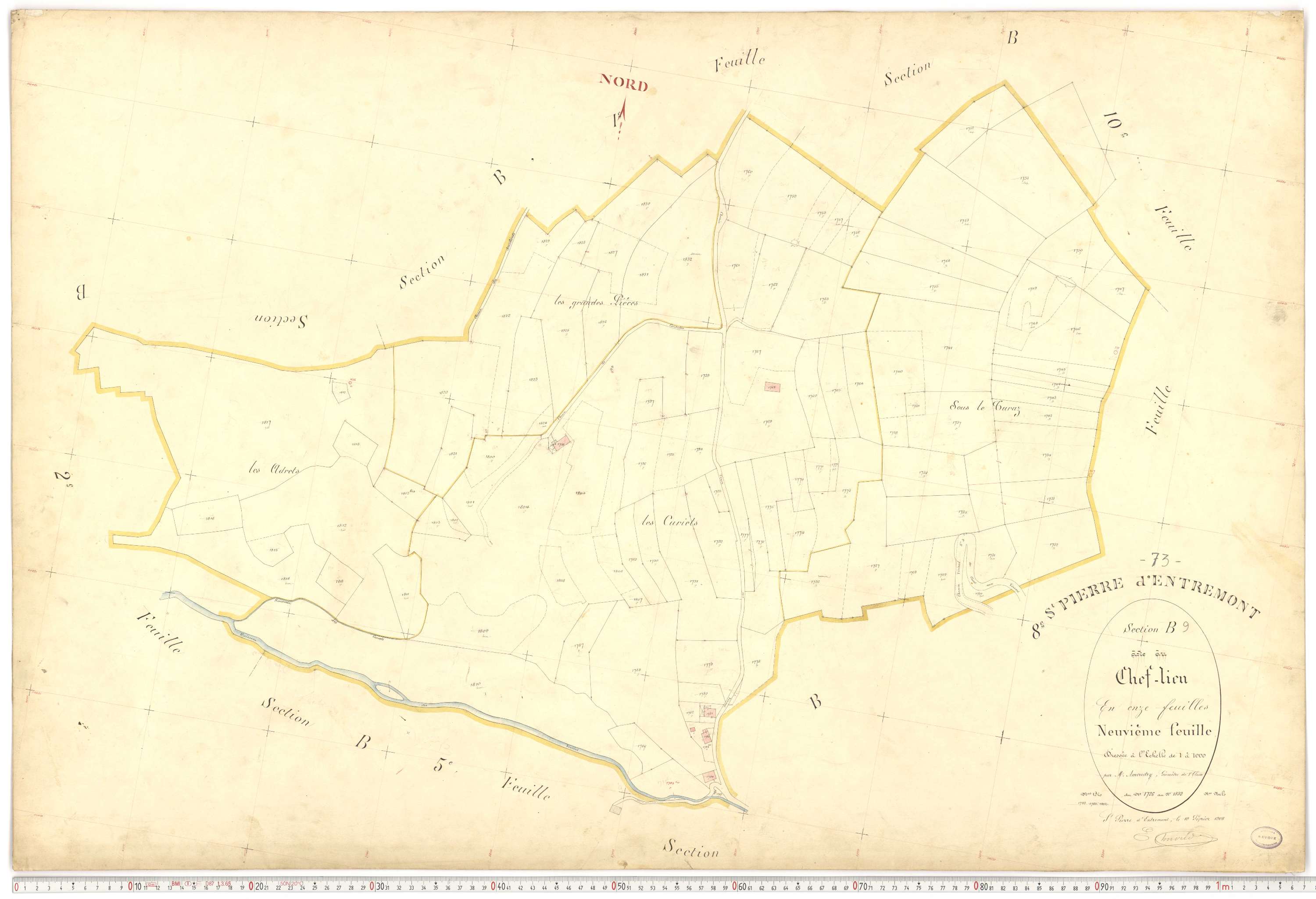 Saint-Pierre-d'Albigny - Plans cadastraux du premier cadastre français.