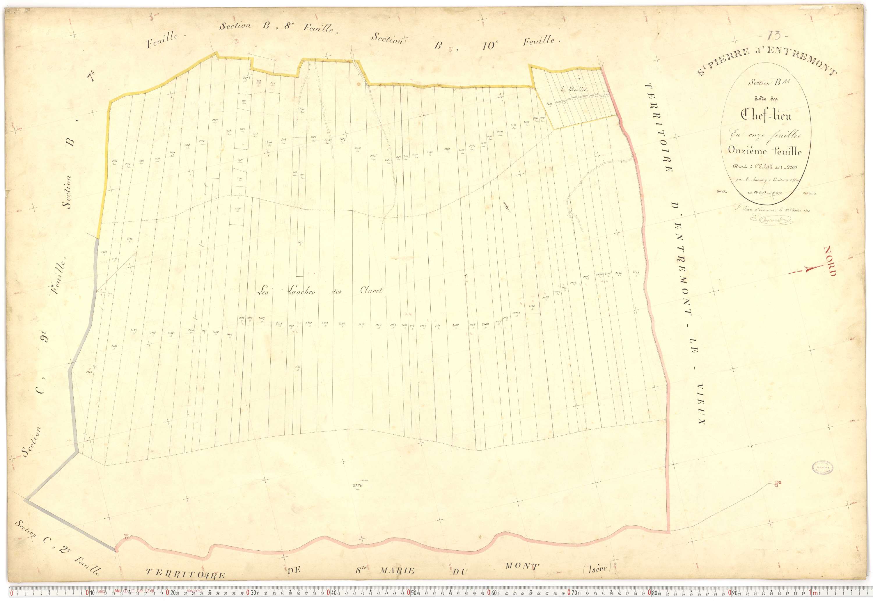 Saint-Pierre-d'Albigny - Plans cadastraux du premier cadastre français.