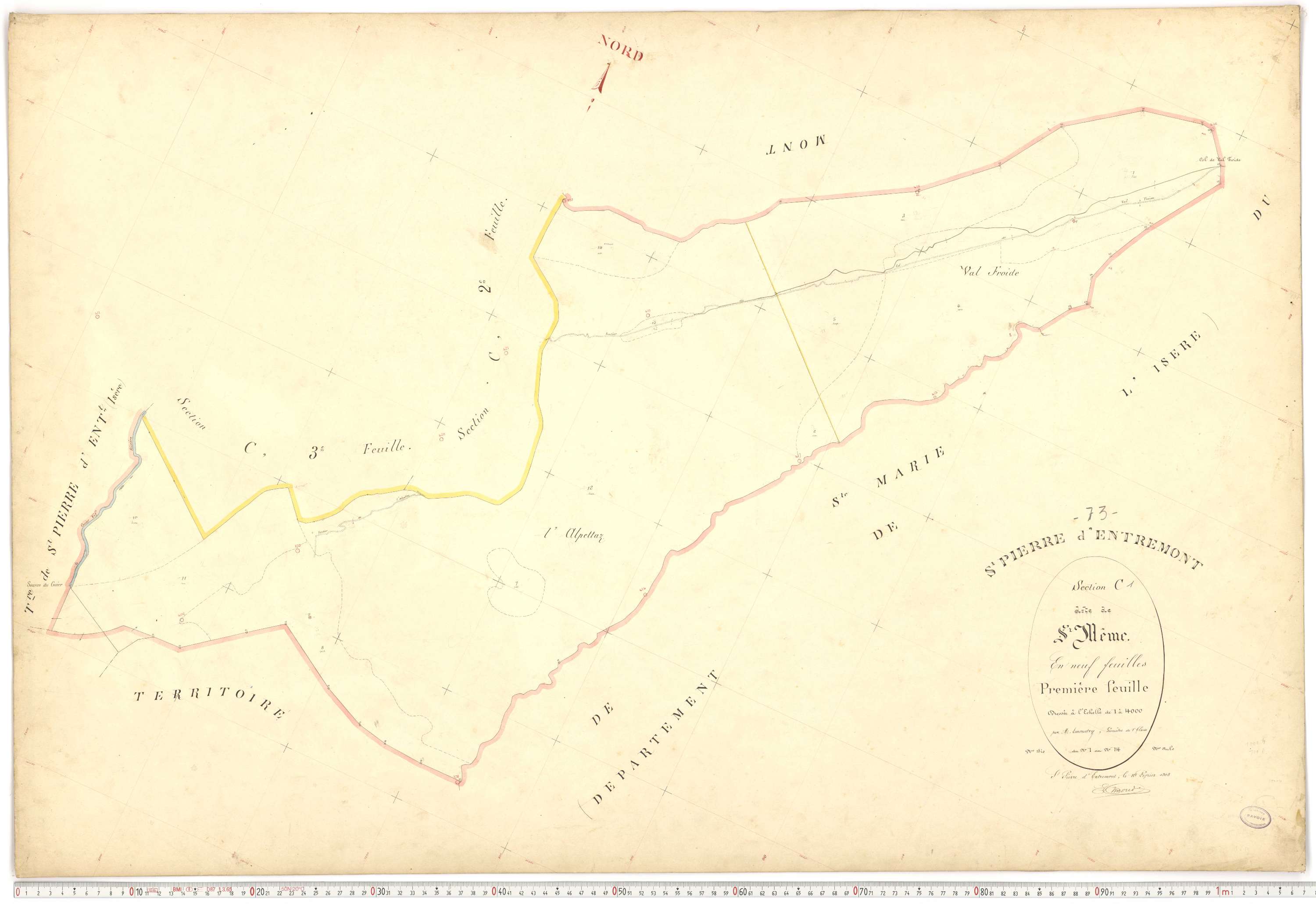 Saint-Pierre-d'Albigny - Plans cadastraux du premier cadastre français.