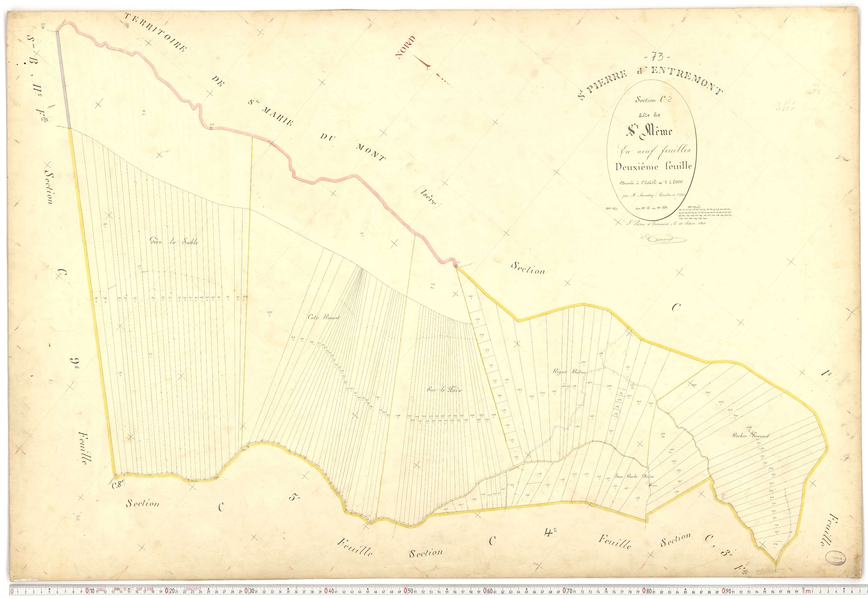 Saint-Pierre-d'Albigny - Plans cadastraux du premier cadastre français.
