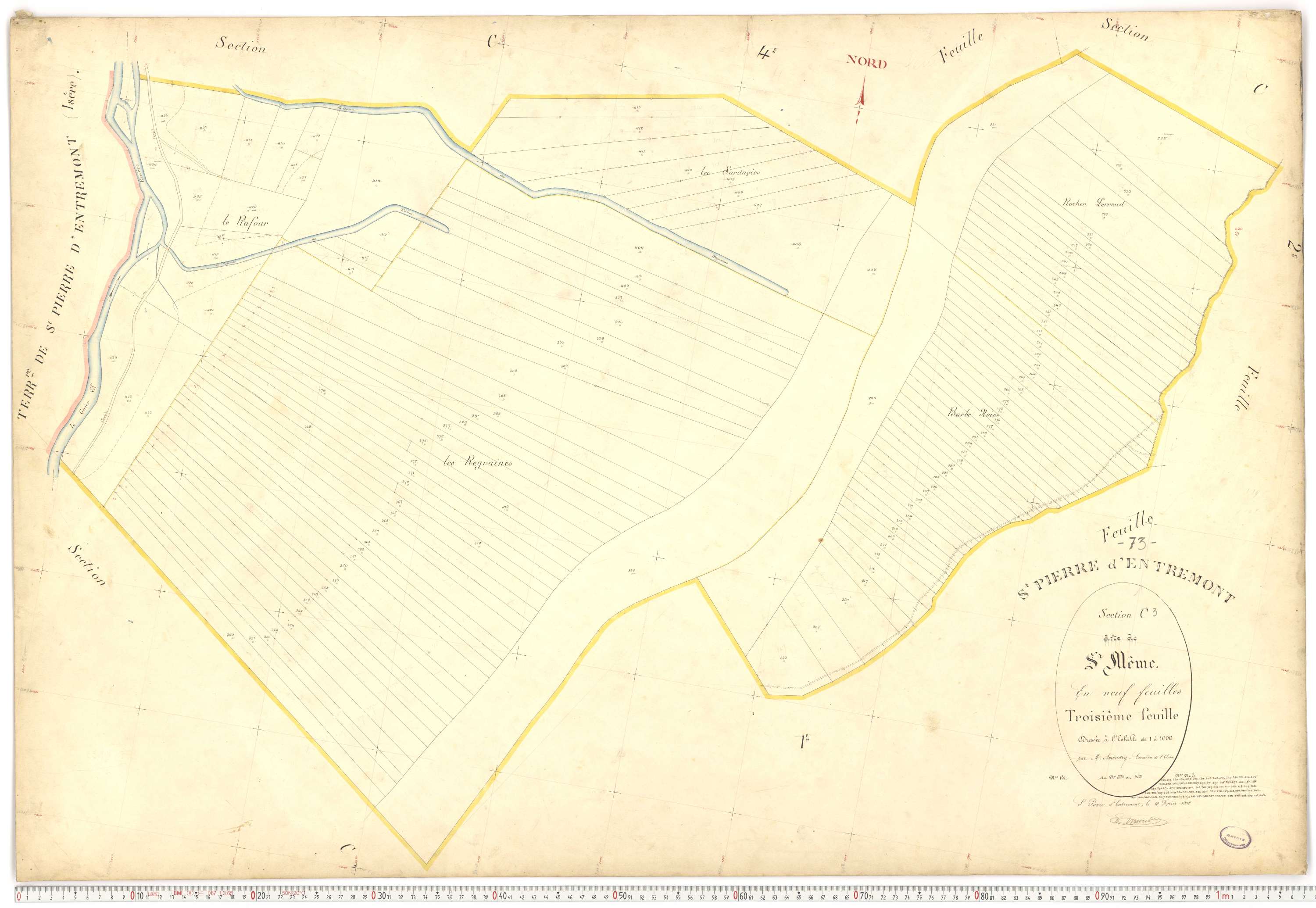 Saint-Pierre-d'Albigny - Plans cadastraux du premier cadastre français.