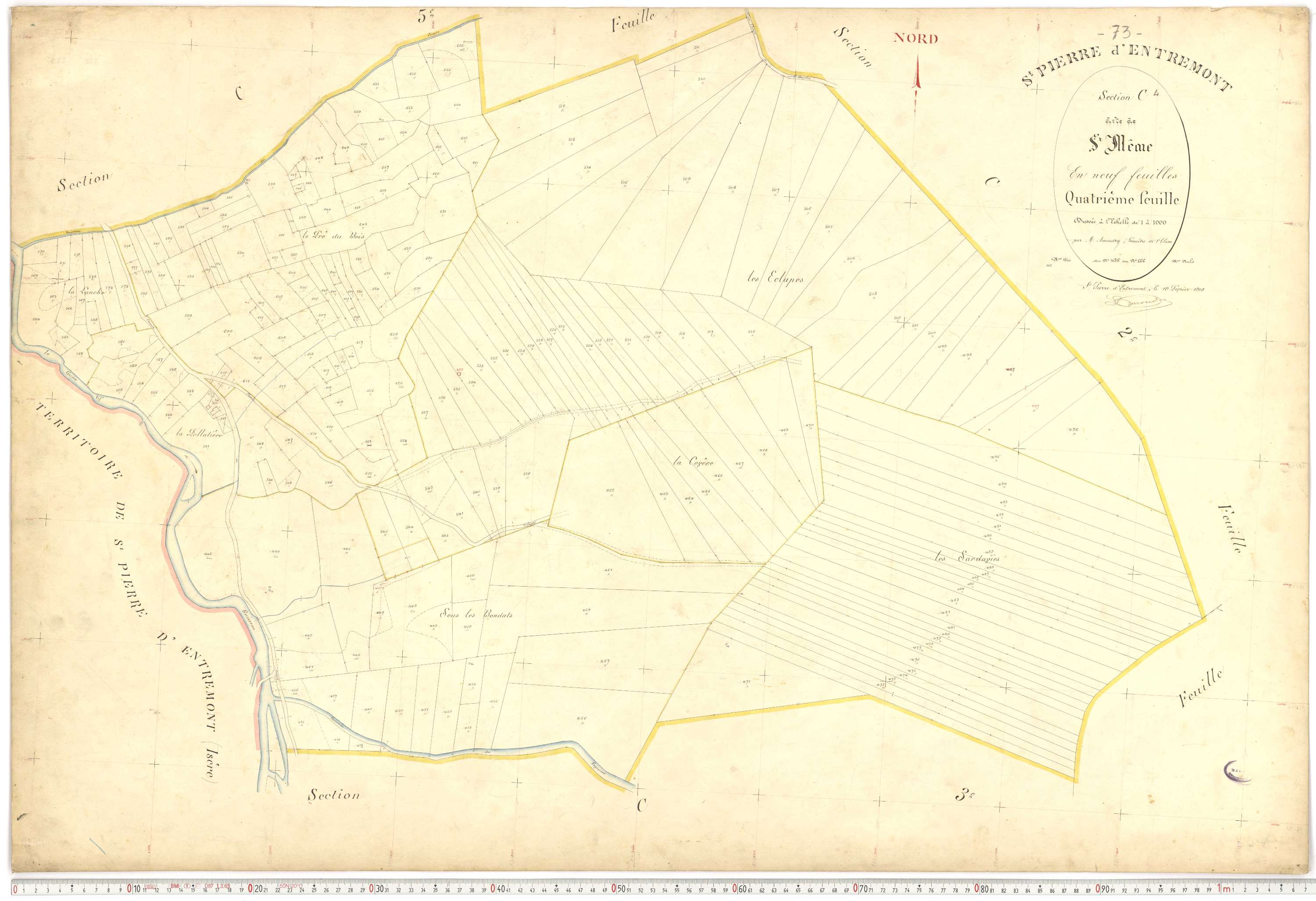 Saint-Pierre-d'Albigny - Plans cadastraux du premier cadastre français.