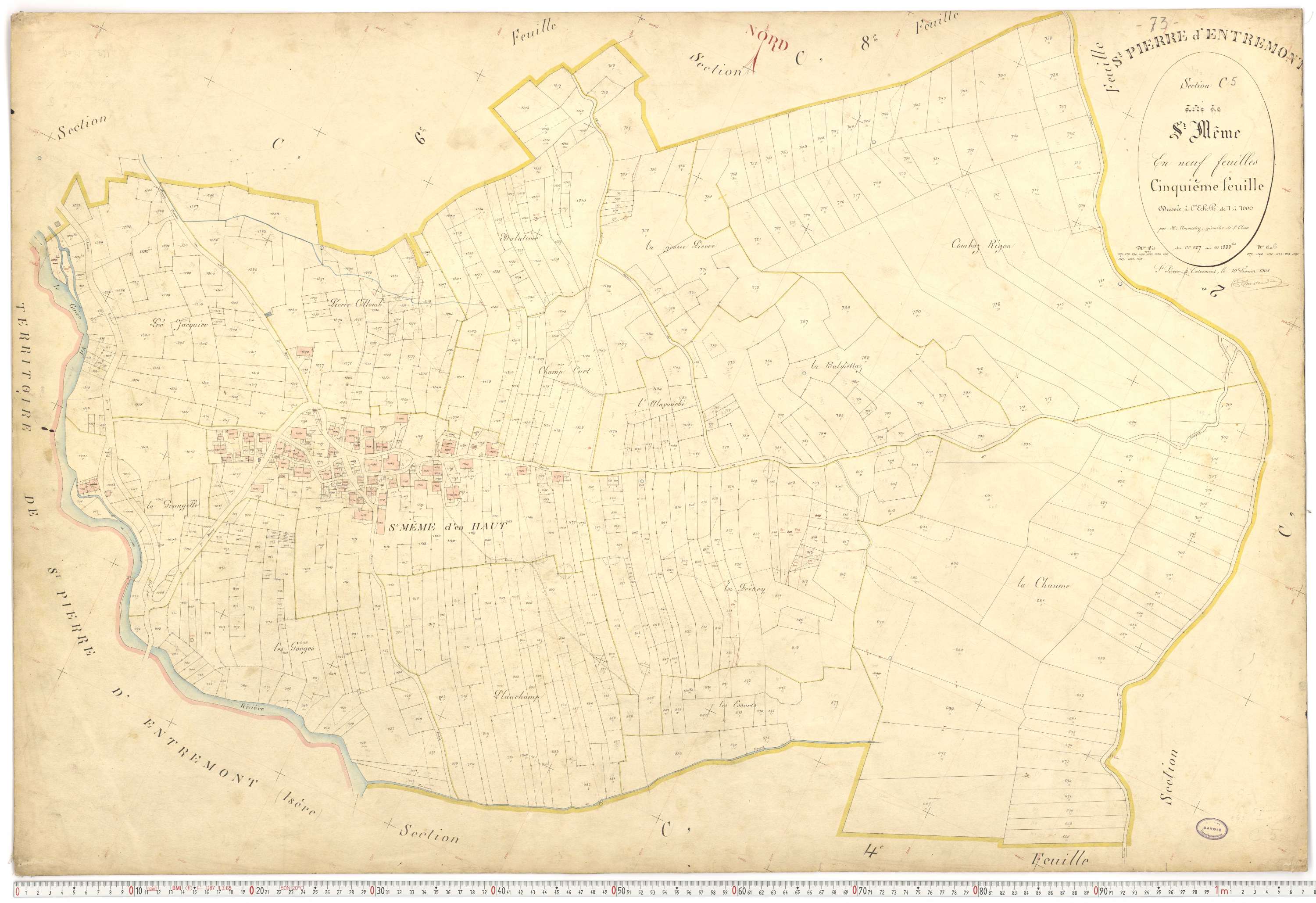 Saint-Pierre-d'Albigny - Plans cadastraux du premier cadastre français.