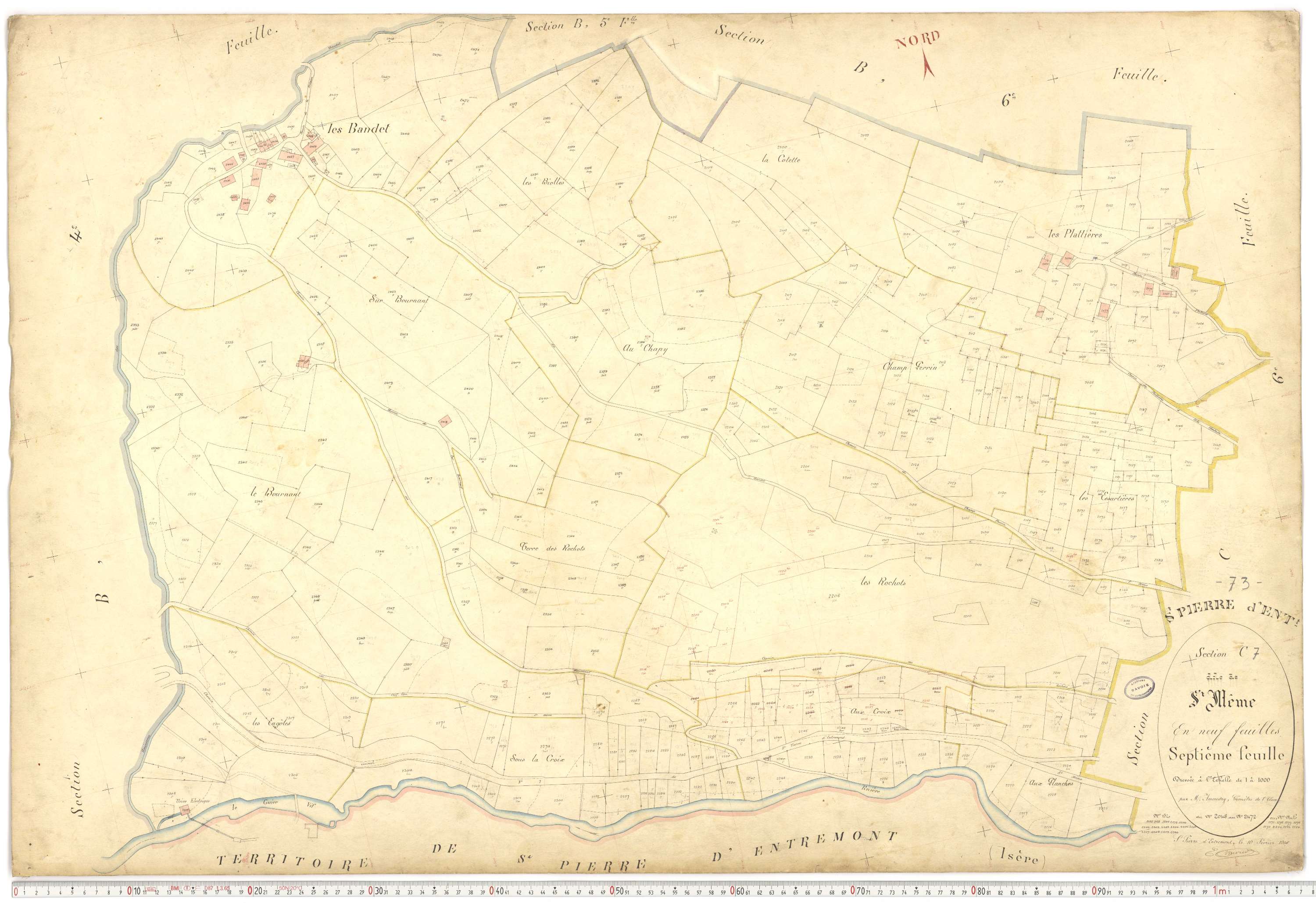 Saint-Pierre-d'Albigny - Plans cadastraux du premier cadastre français.