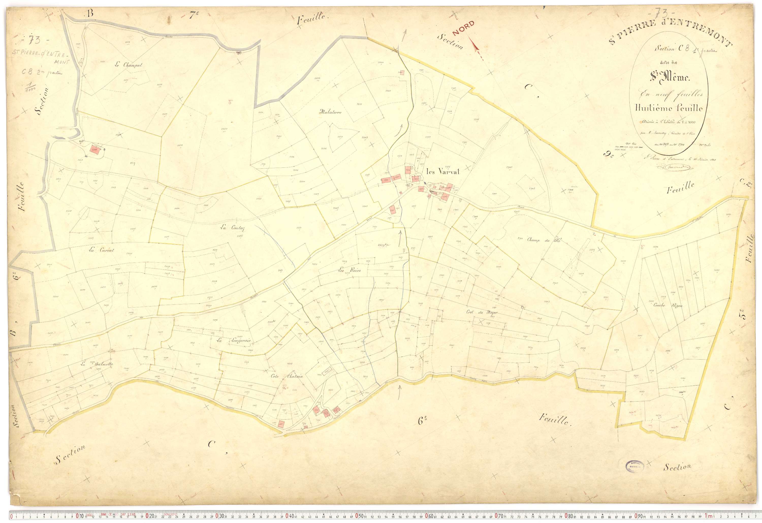 Saint-Pierre-d'Albigny - Plans cadastraux du premier cadastre français.