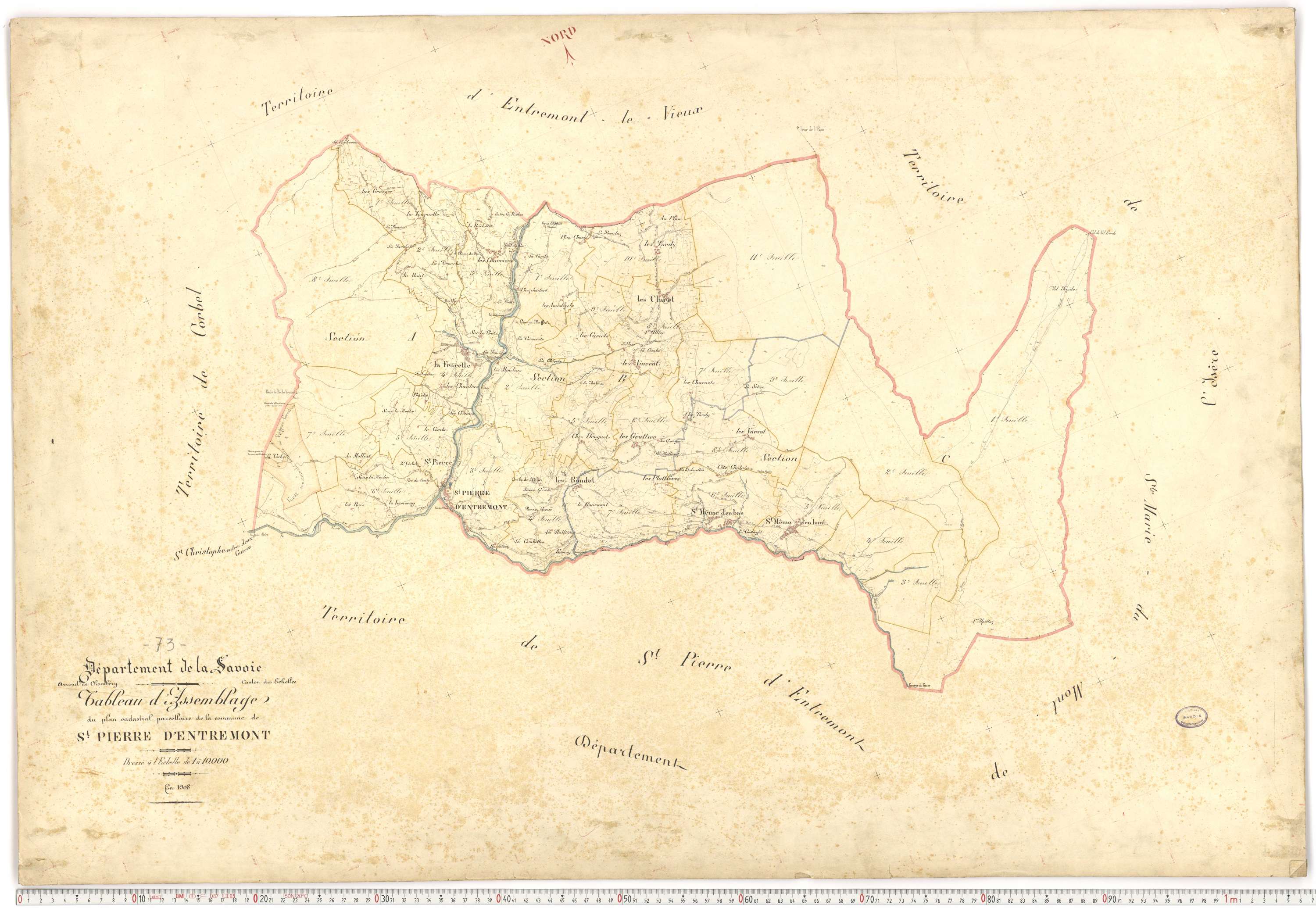 Saint-Pierre-d'Albigny - Plans cadastraux du premier cadastre français.