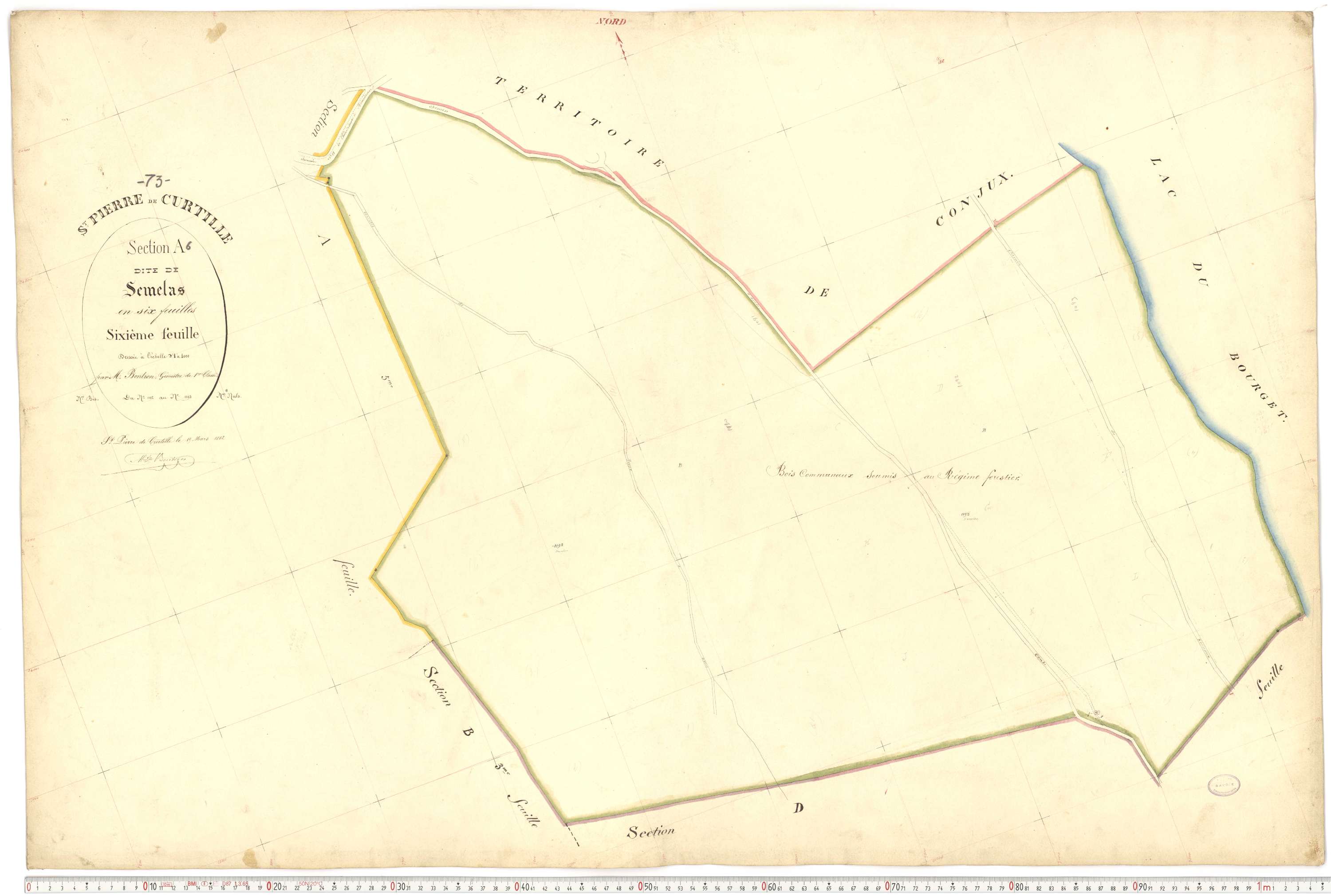 Saint-Pierre-de-Curtille - Plans cadastraux du premier cadastre français.