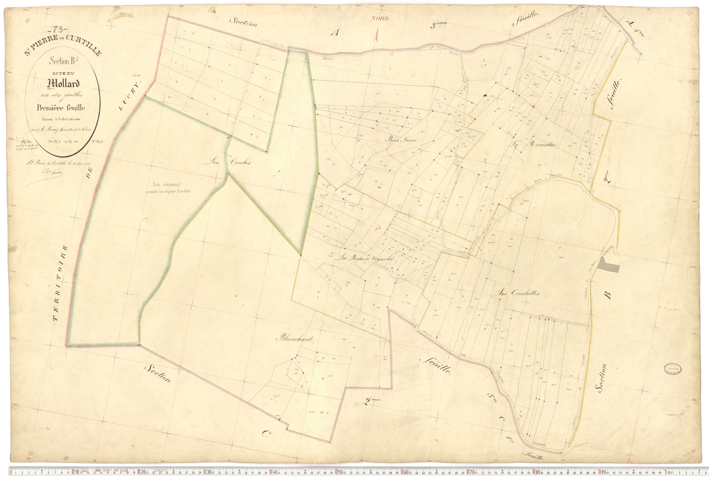 Saint-Pierre-de-Curtille - Plans cadastraux du premier cadastre français.