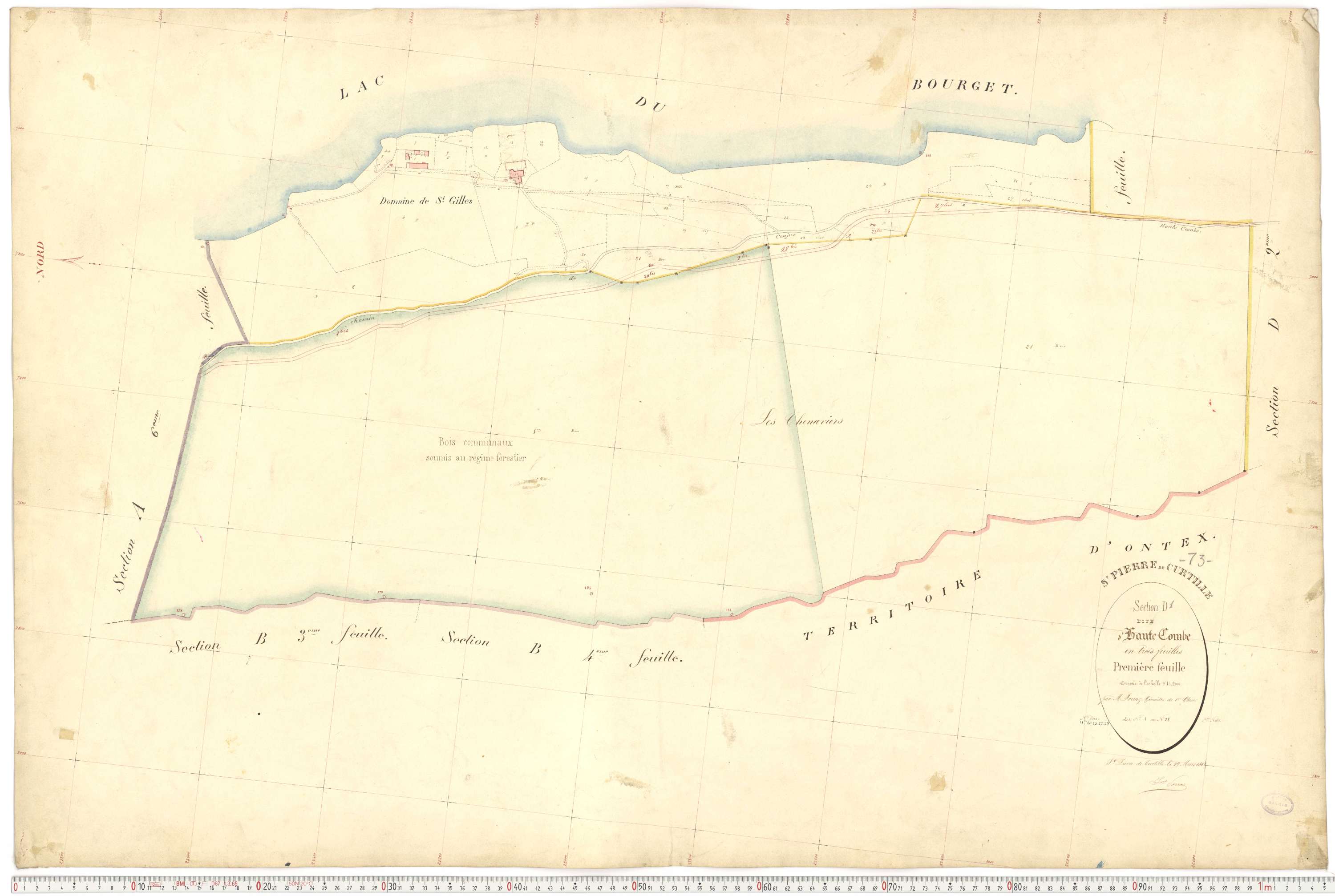 Saint-Pierre-de-Curtille - Plans cadastraux du premier cadastre français.