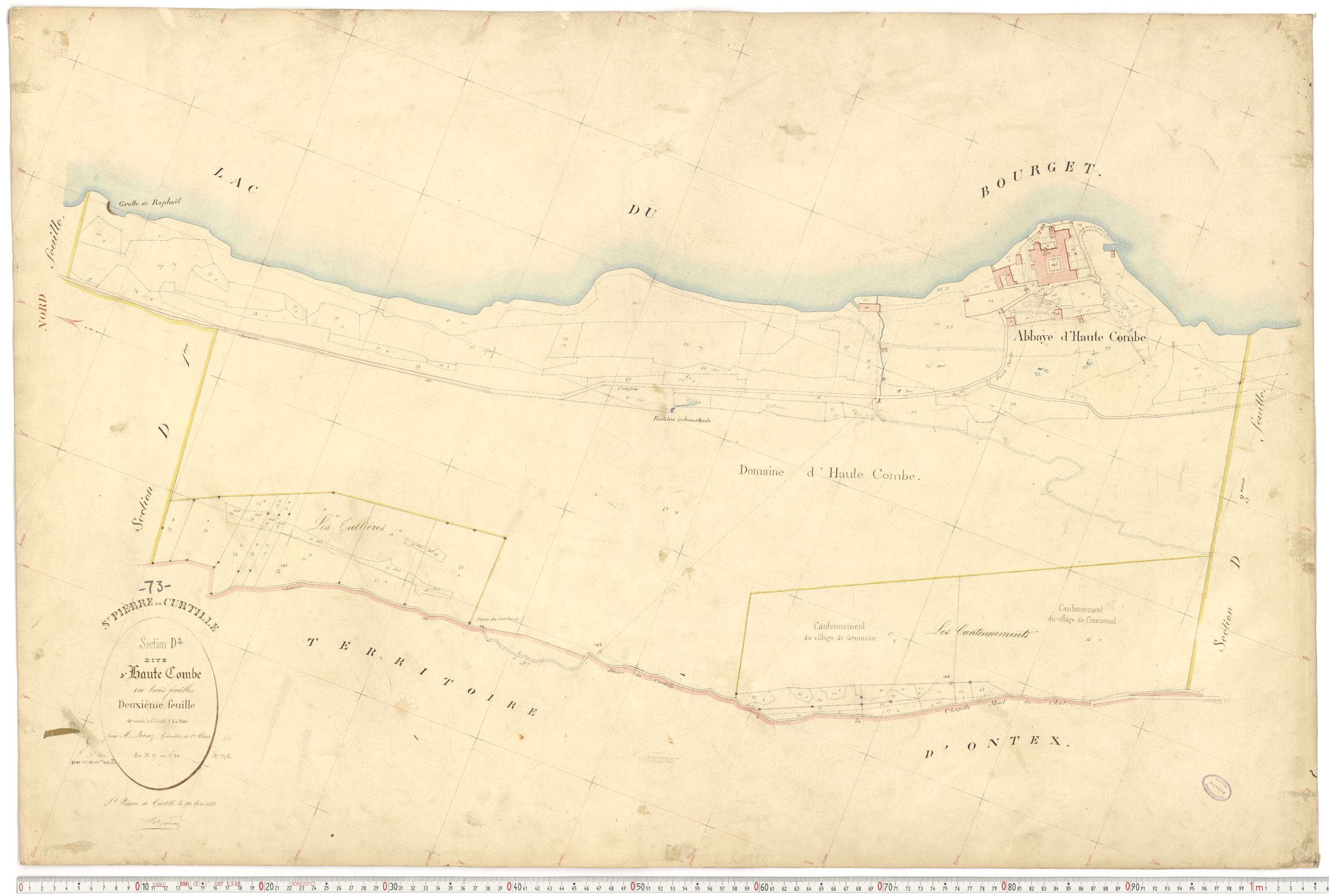 Saint-Pierre-de-Curtille - Plans cadastraux du premier cadastre français.