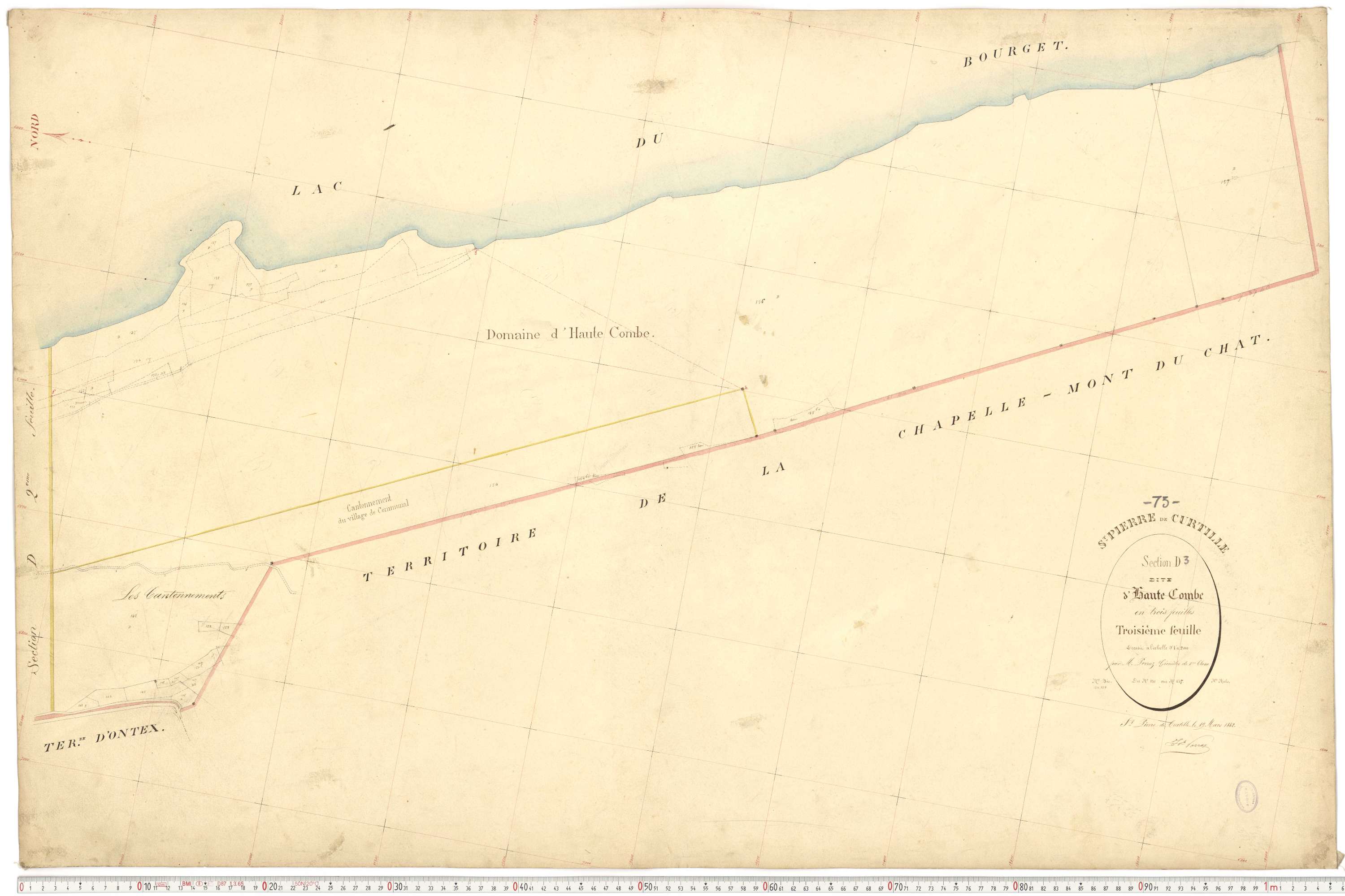 Saint-Pierre-de-Curtille - Plans cadastraux du premier cadastre français.