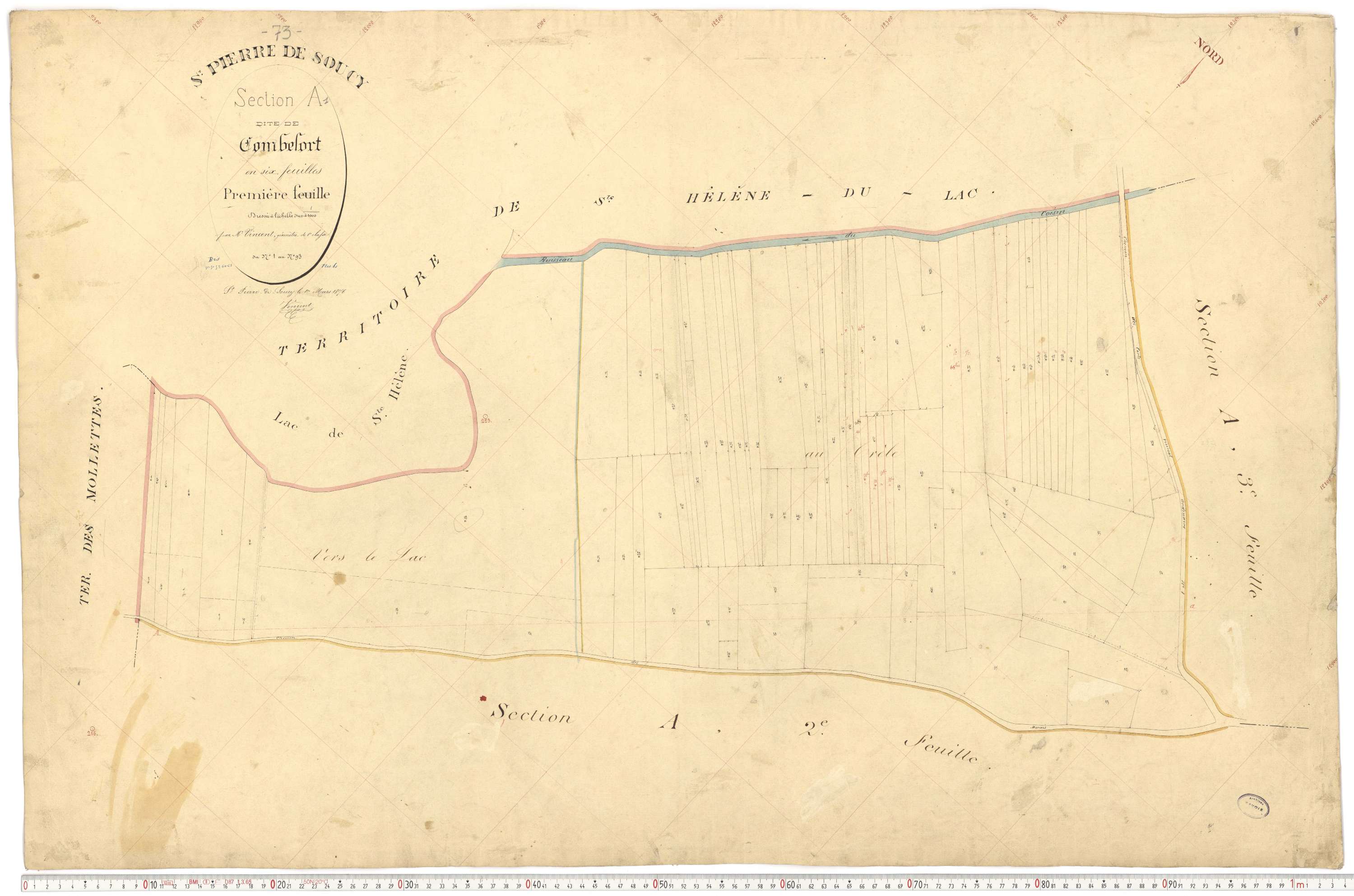 Saint-Pierre-de-Soucy - Cadastre français (1876).