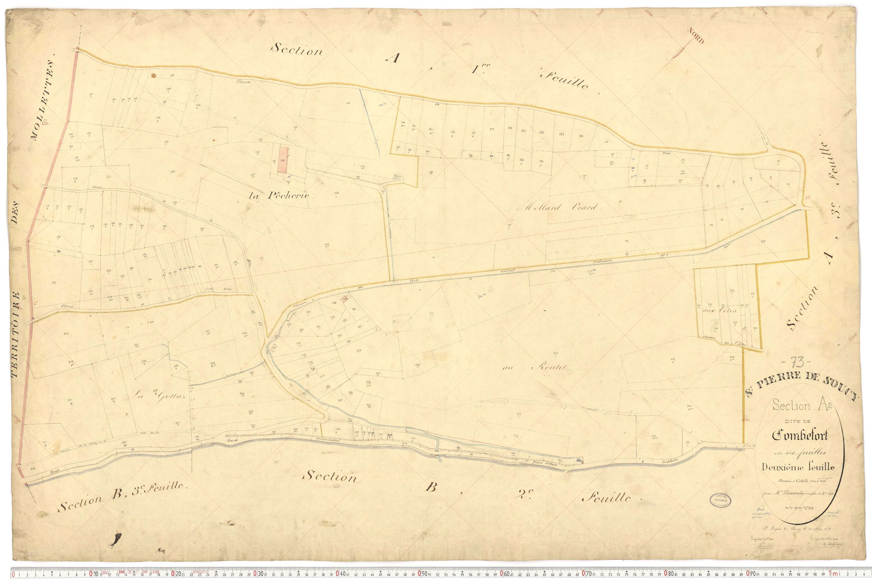 Saint-Pierre-de-Soucy - Cadastre français (1876).
