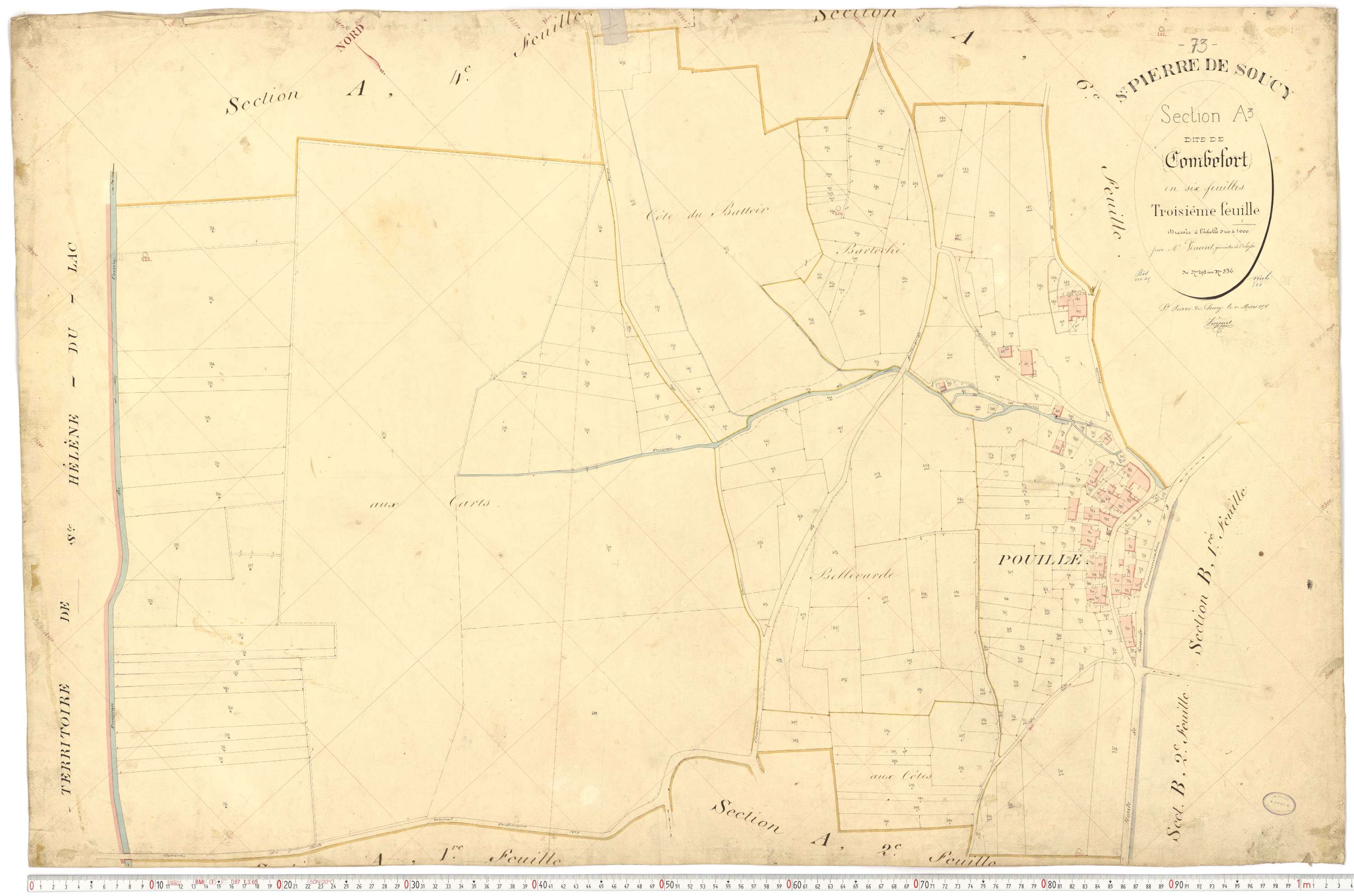 Saint-Pierre-de-Soucy - Cadastre français (1876).