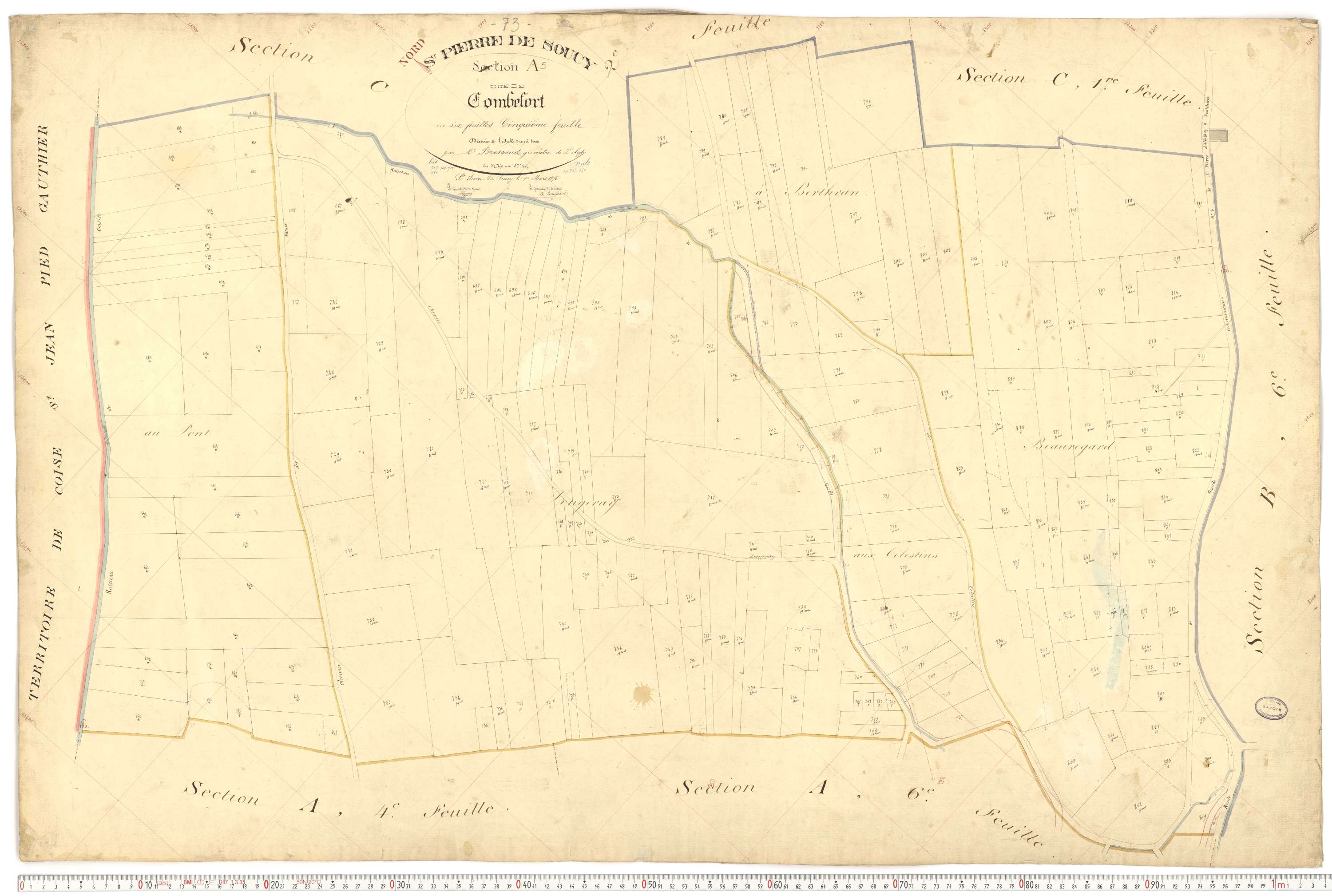 Saint-Pierre-de-Soucy - Cadastre français (1876).
