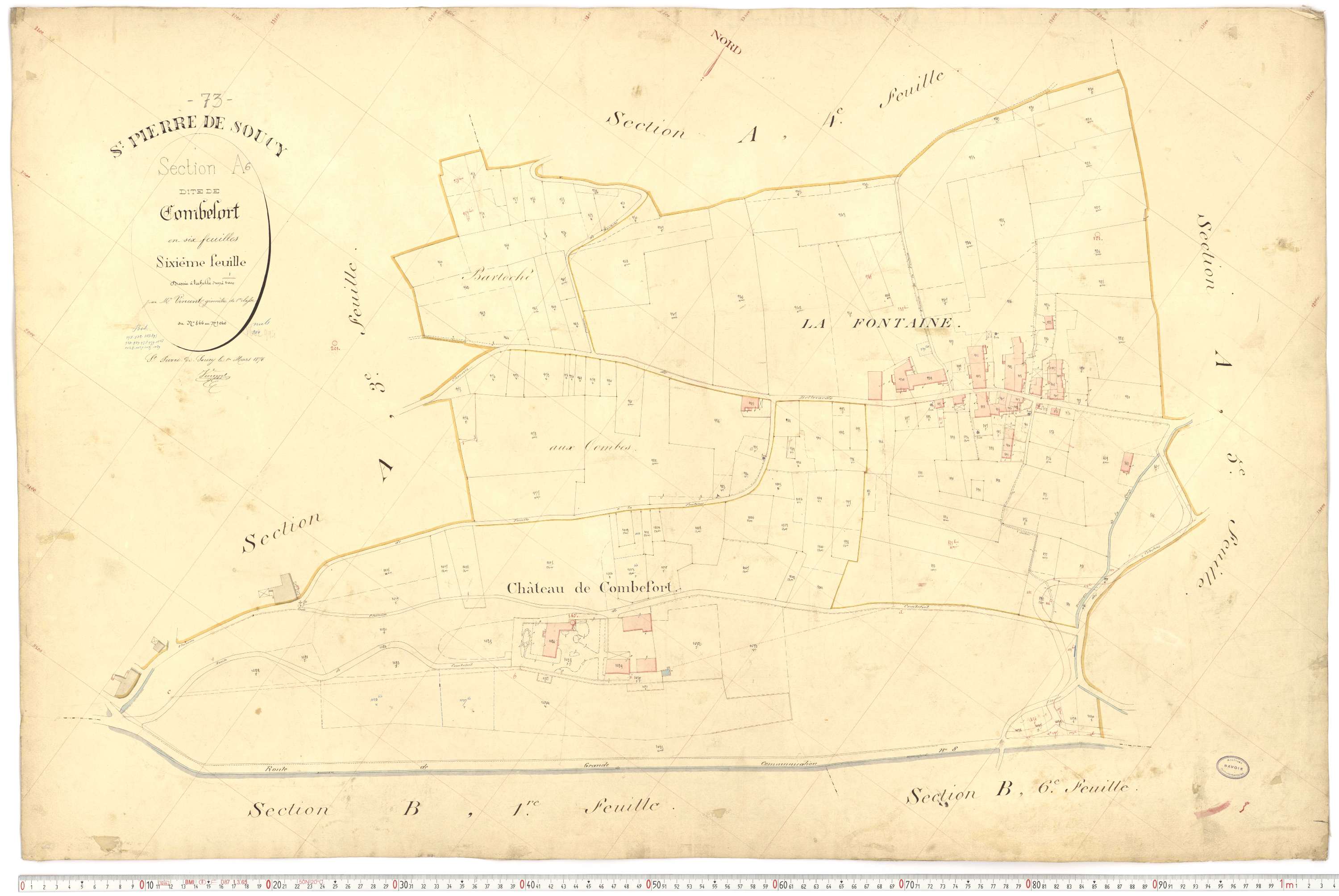 Saint-Pierre-de-Soucy - Cadastre français (1876).