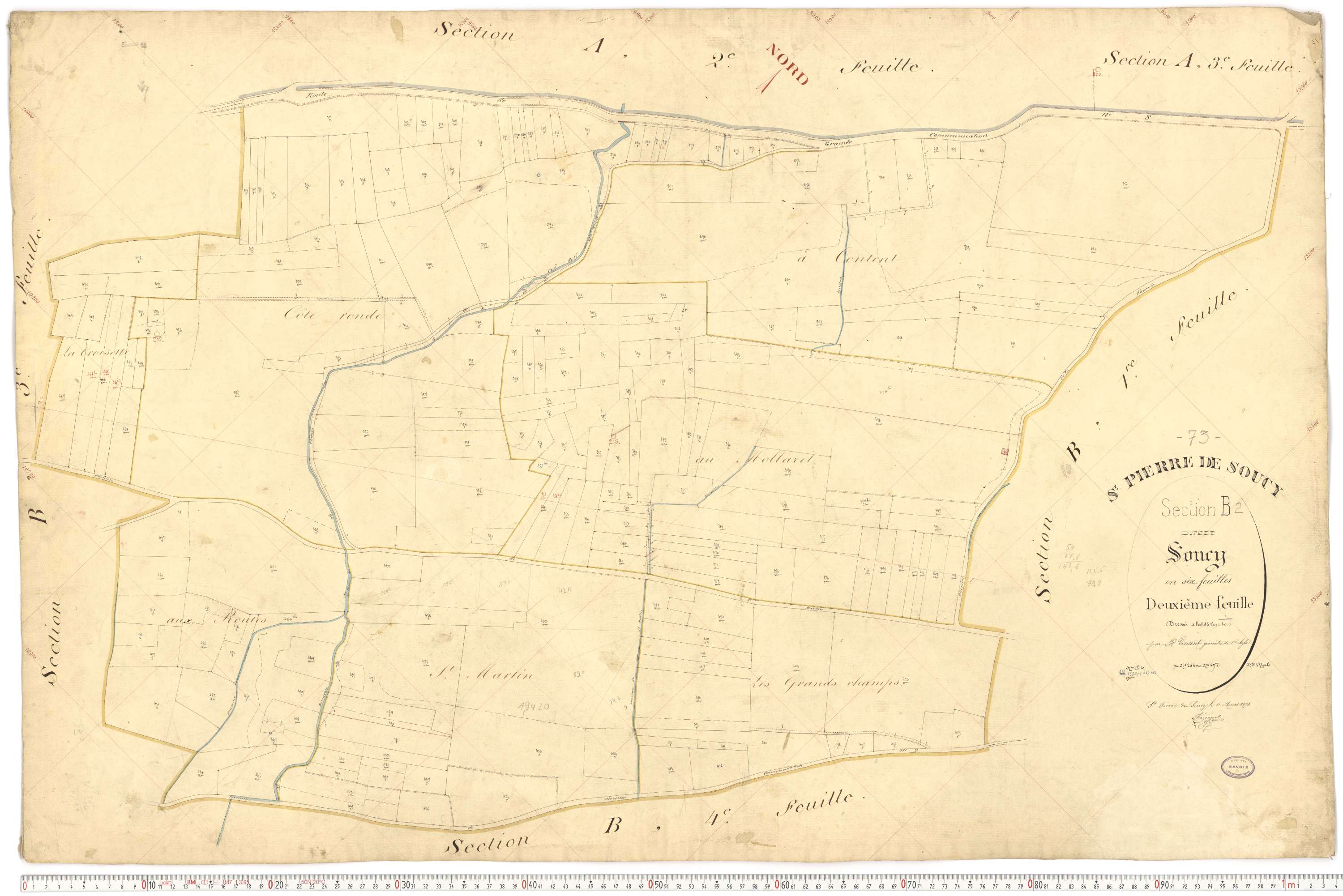 Saint-Pierre-de-Soucy - Cadastre français (1876).