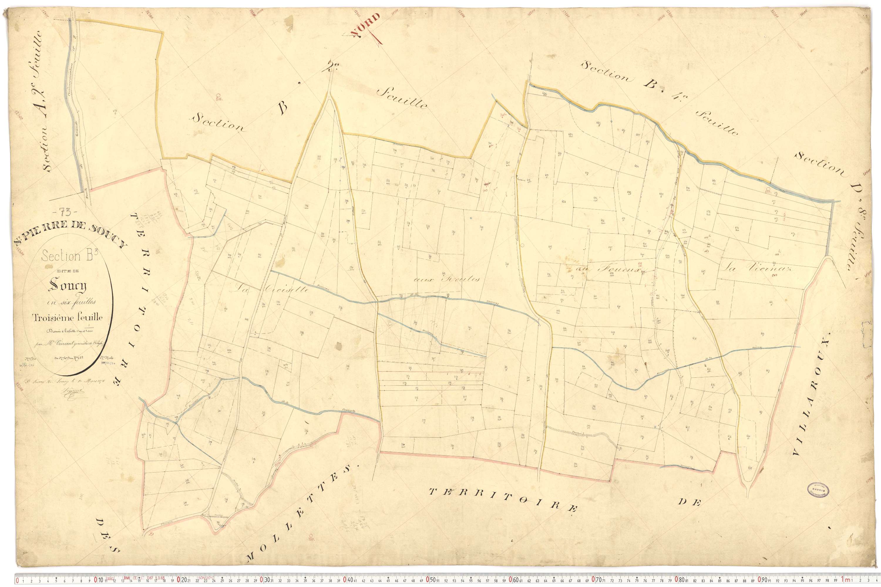 Saint-Pierre-de-Soucy - Cadastre français (1876).
