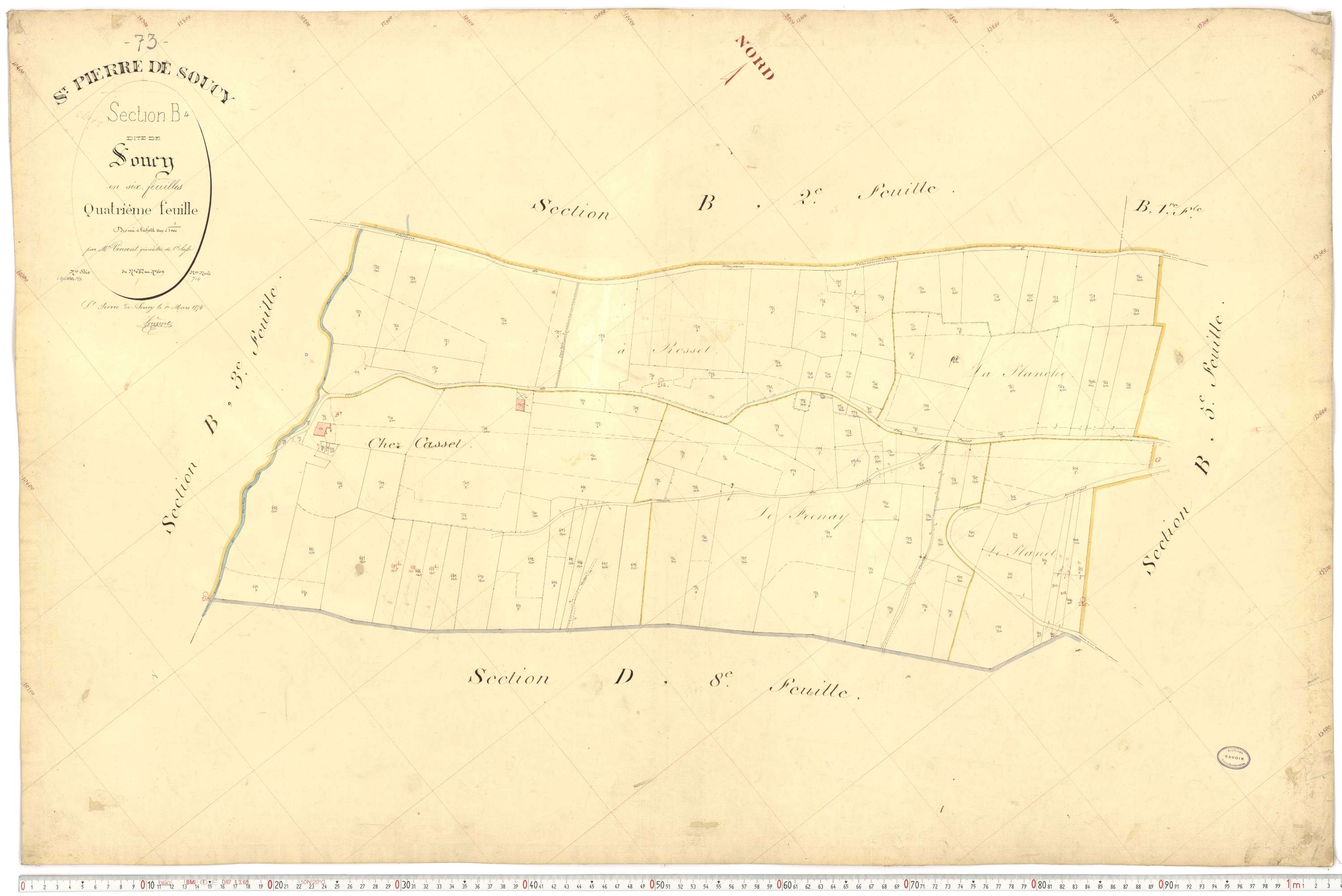 Saint-Pierre-de-Soucy - Cadastre français (1876).