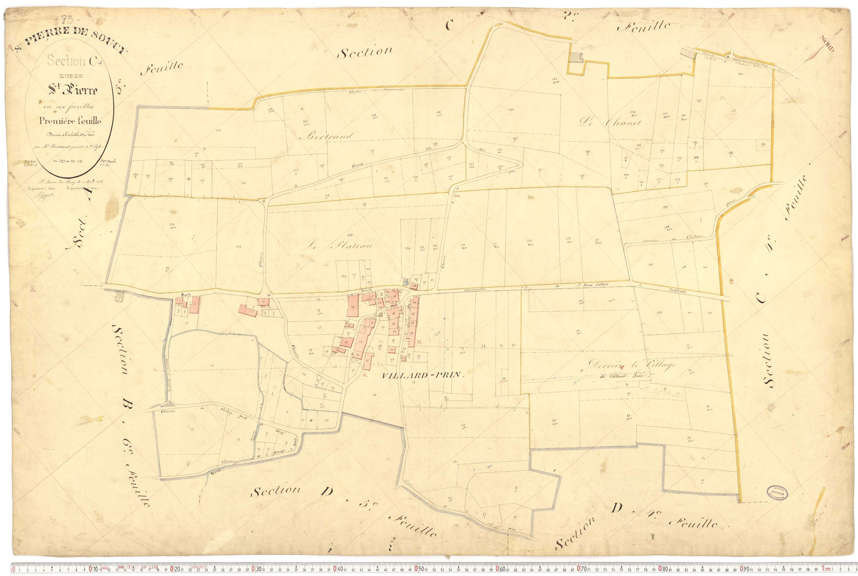 Saint-Pierre-de-Soucy - Cadastre français (1876).