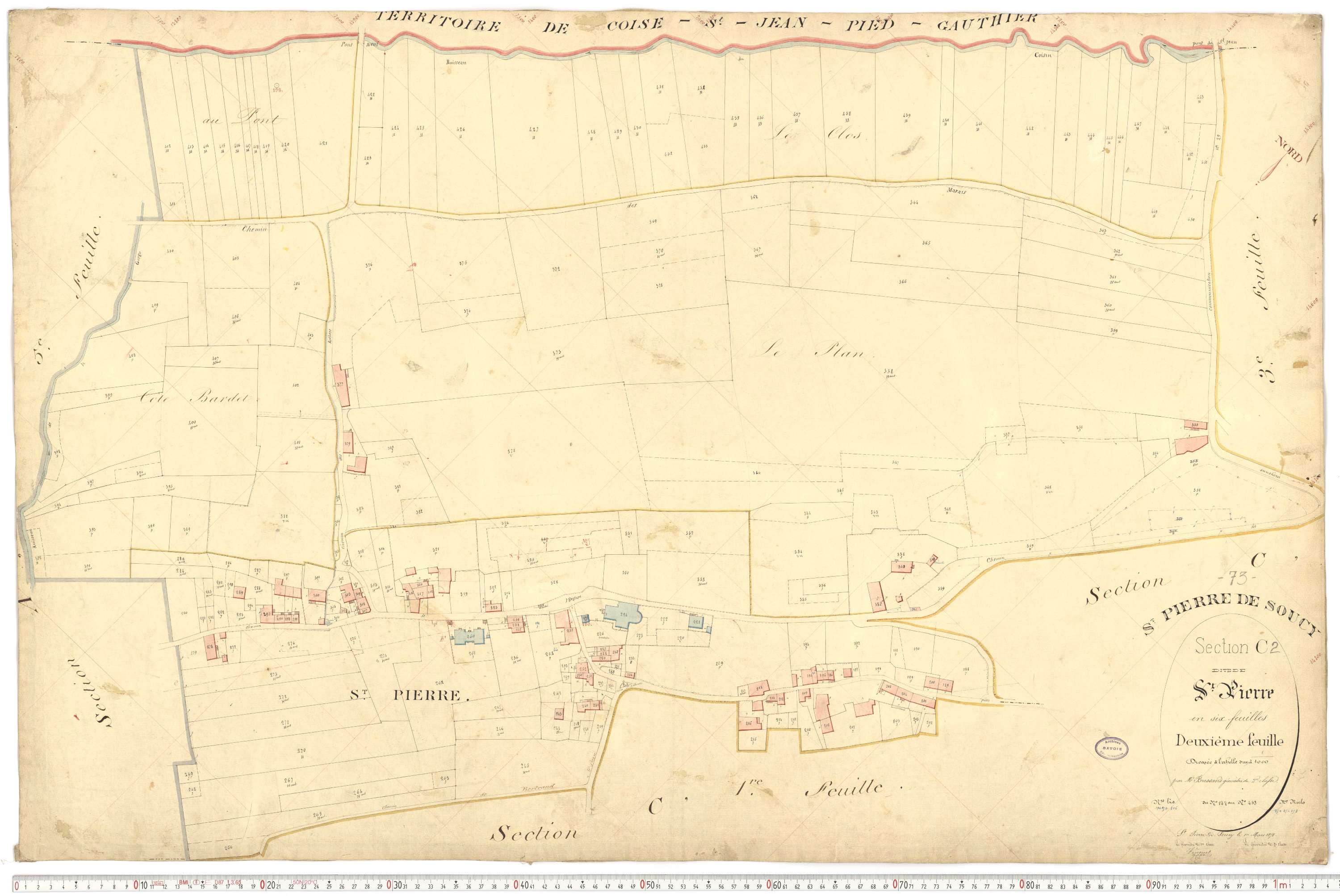 Saint-Pierre-de-Soucy - Cadastre français (1876).